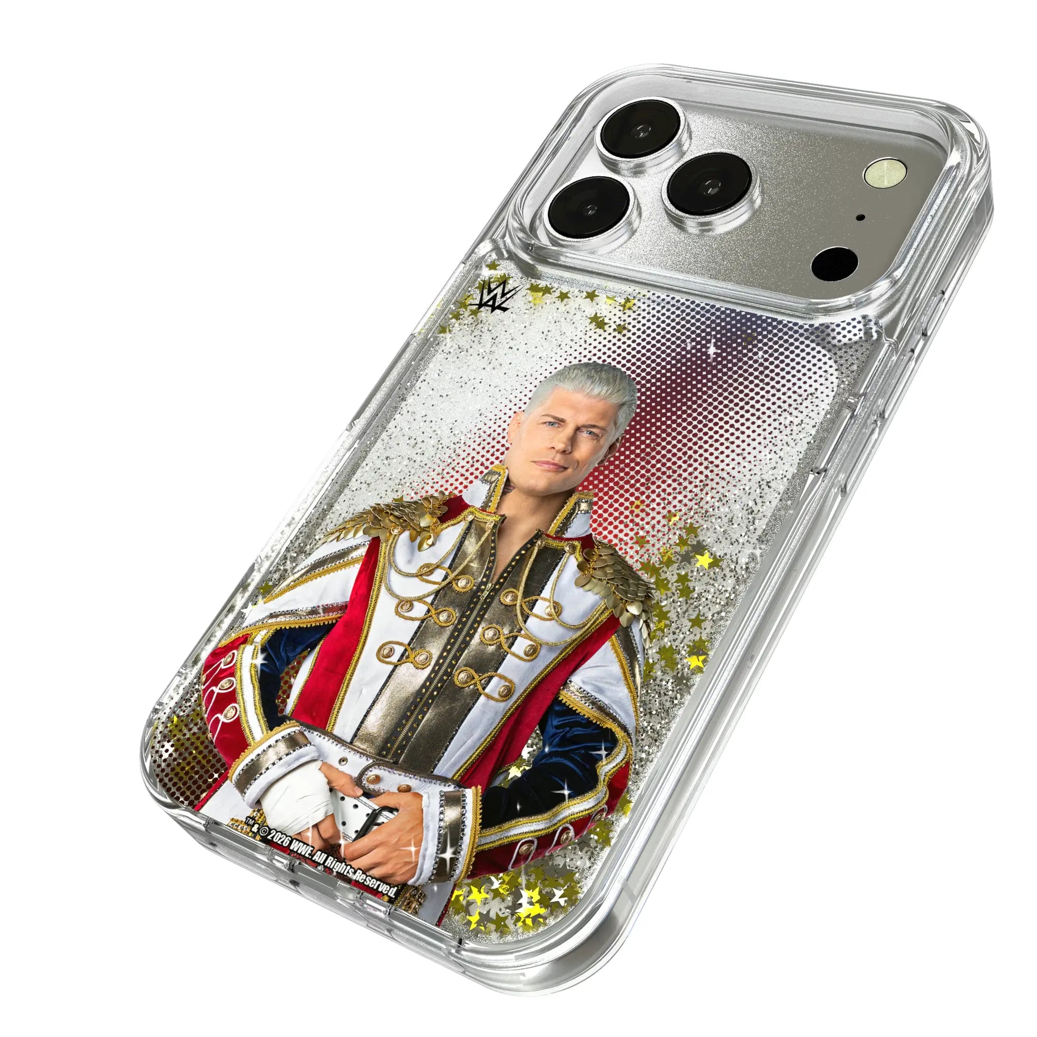 Cody Rhodes Superstar iPhone Glitter Phone Case for Apple iPhone - Isometric View