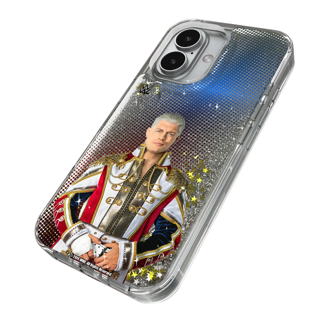Cody Rhodes Superstar iPhone Glitter Phone Case for Apple iPhone - Isometric View#Device_iPhone 17
