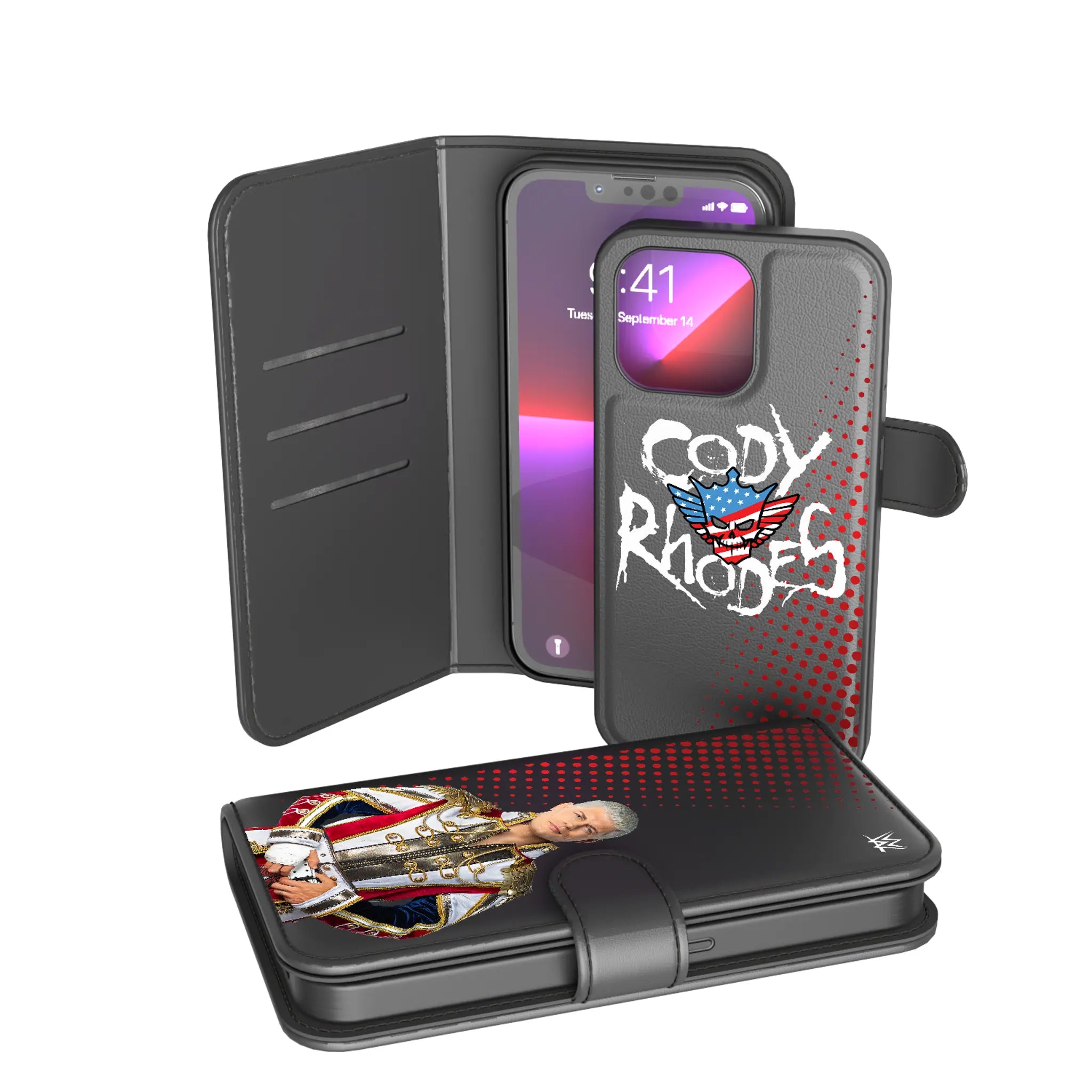 Cody Rhodes Superstar iPhone Wallet Phone Case for Apple iPhone