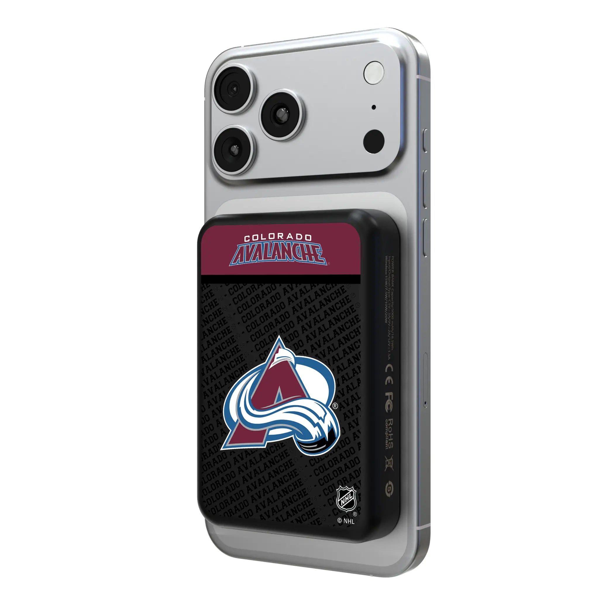 Colorado Avalanche Endzone Plus Wireless Mag Power Bank