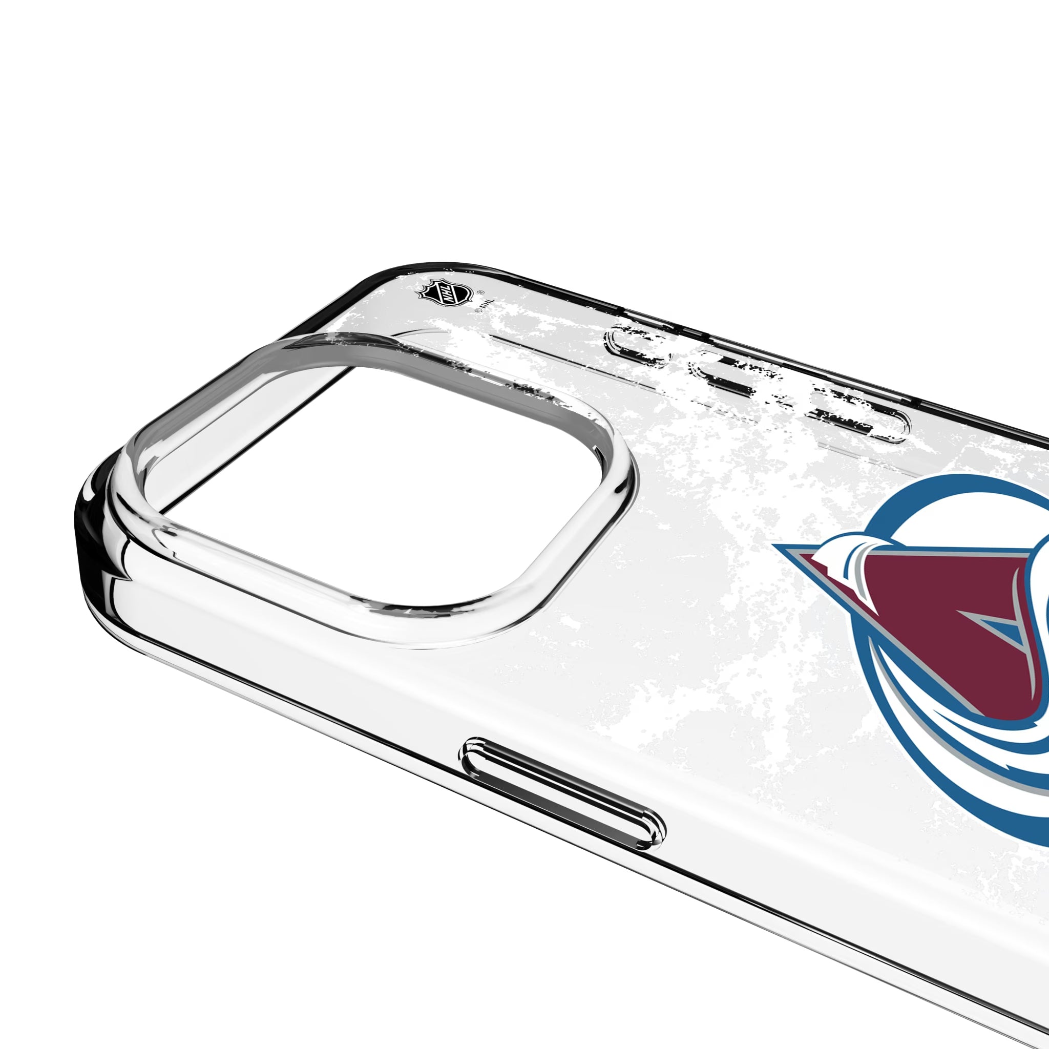 Colorado Avalanche Ice Stripe iPhone Clear Phone Case for Apple iPhone - Detail
