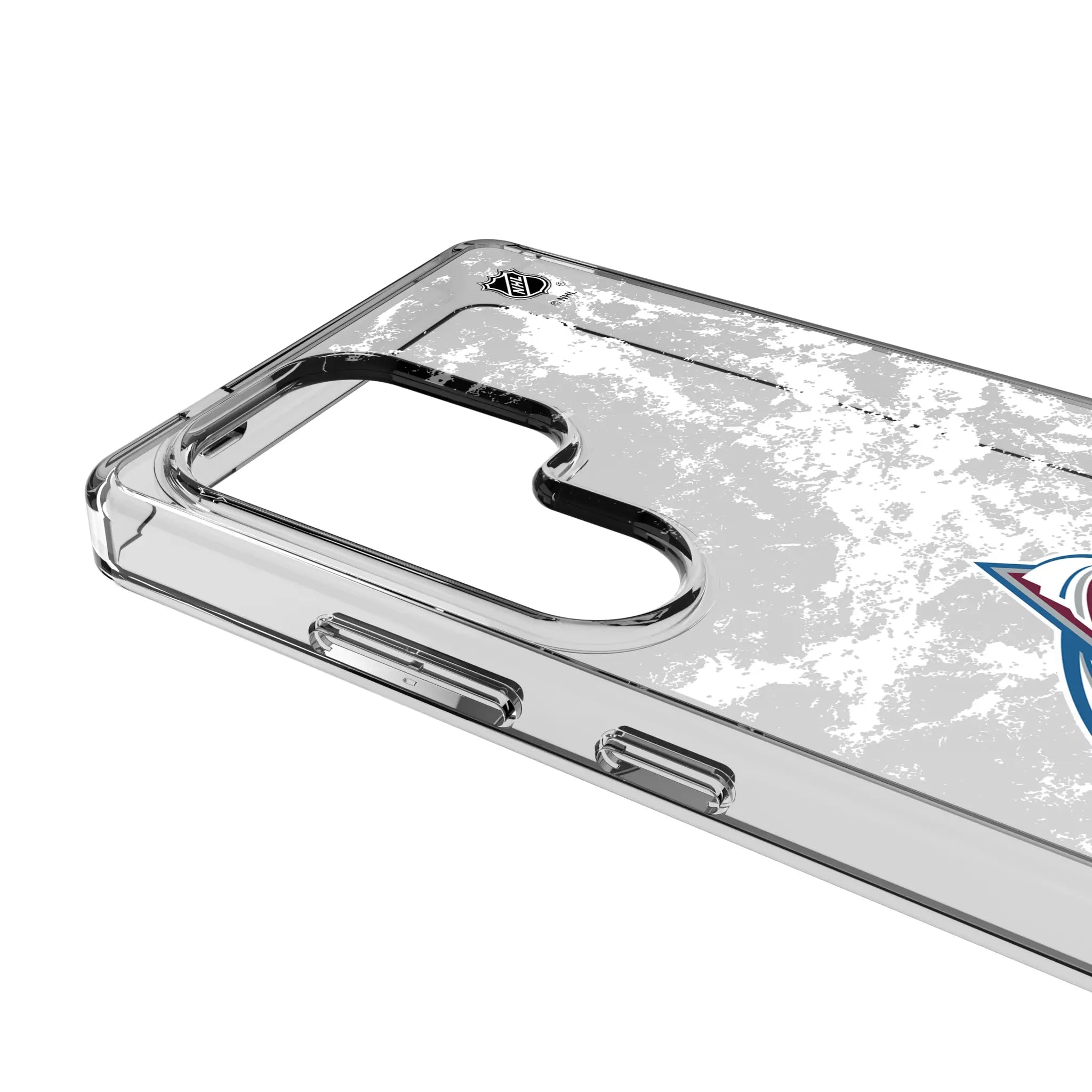 Colorado Avalanche Ice Stripe Galaxy Clear Phone Case for Samsung Galaxy - Detail#Device_Galaxy S25 Ultra