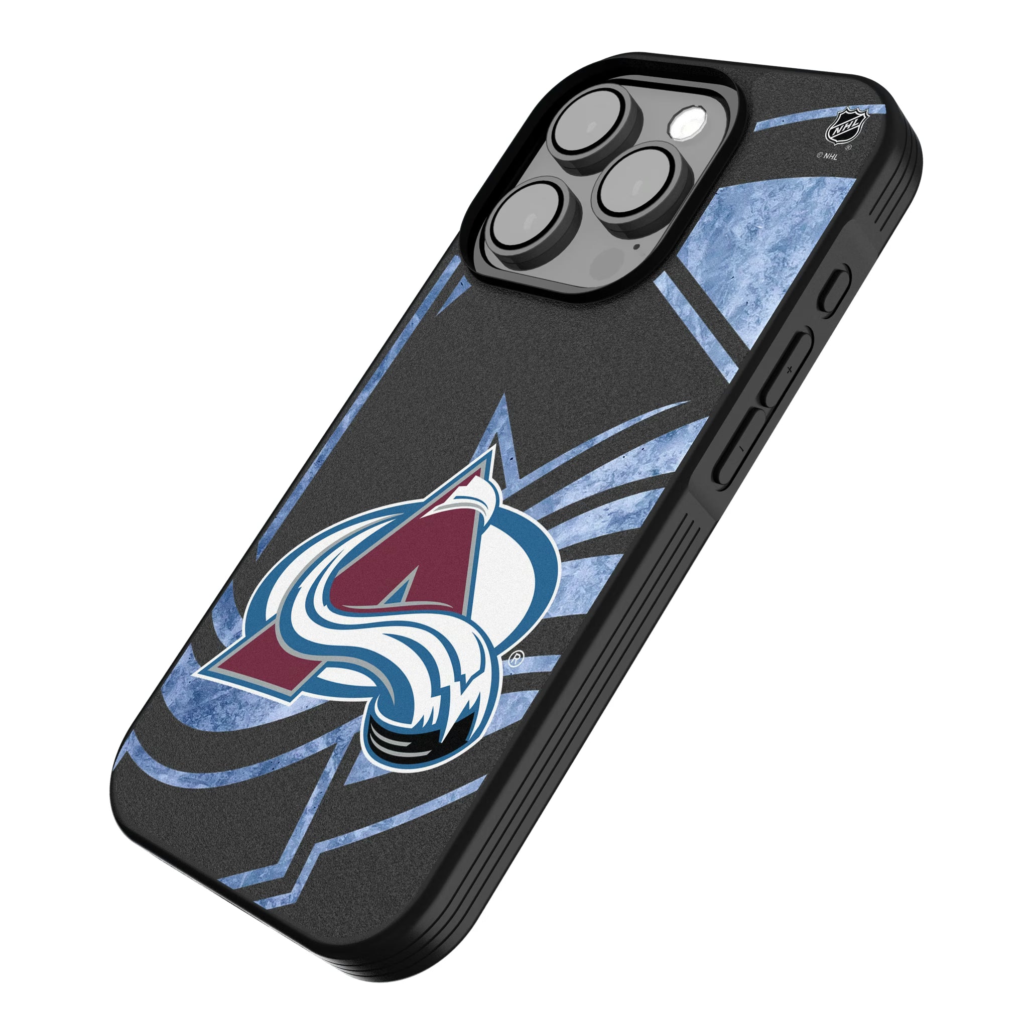 Colorado Avalanche Ice Tilt iPhone Bump Phone Case for Apple iPhone - Isometric View