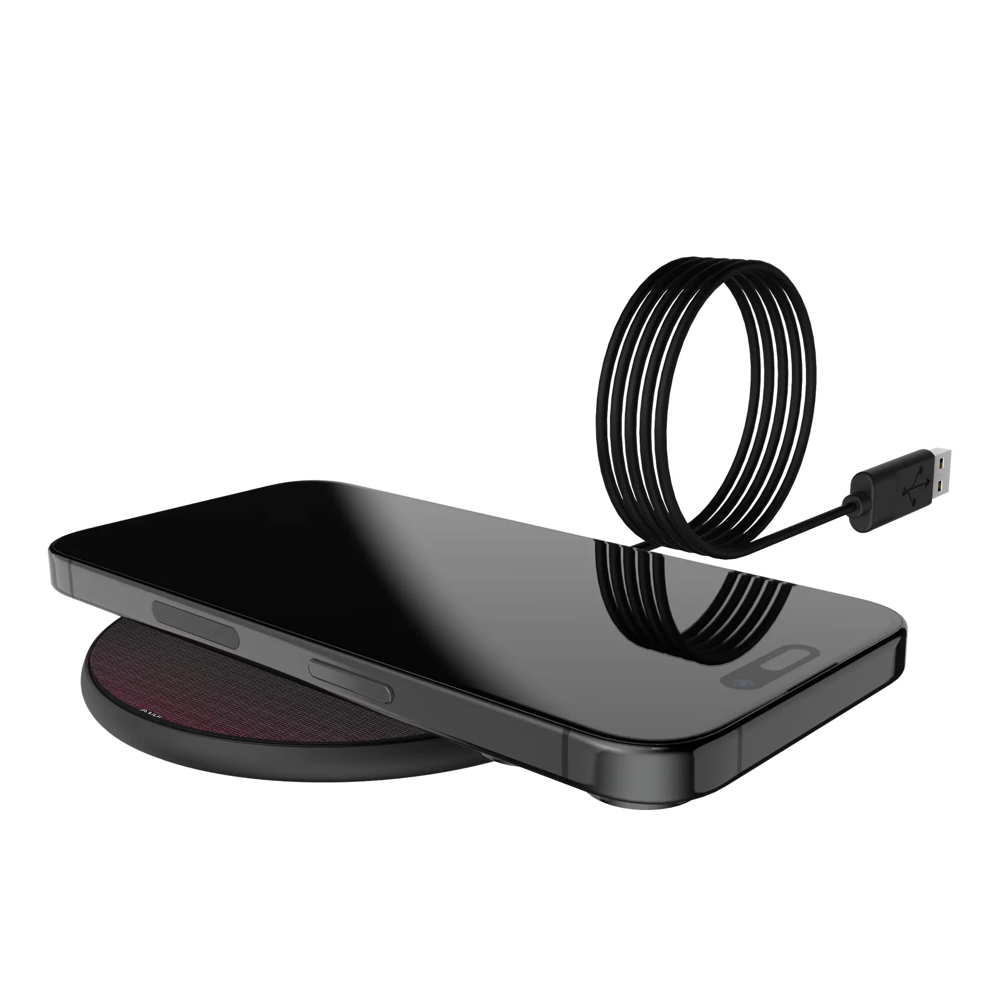 Colorado Avalanche Linen 15-Watt Wireless Charger - Lifestyle