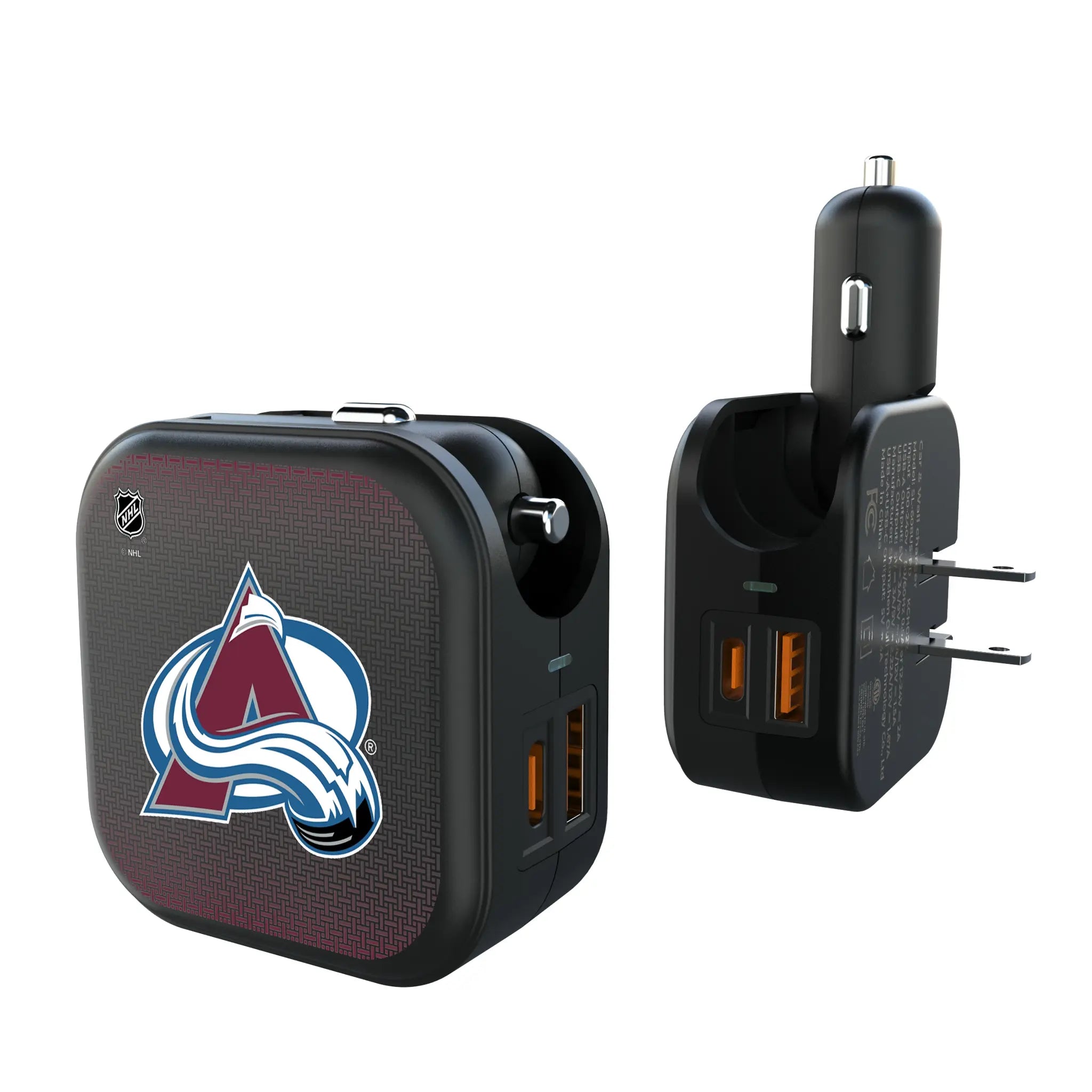 Colorado Avalanche Linen 2 in 1 USB A/C Charger