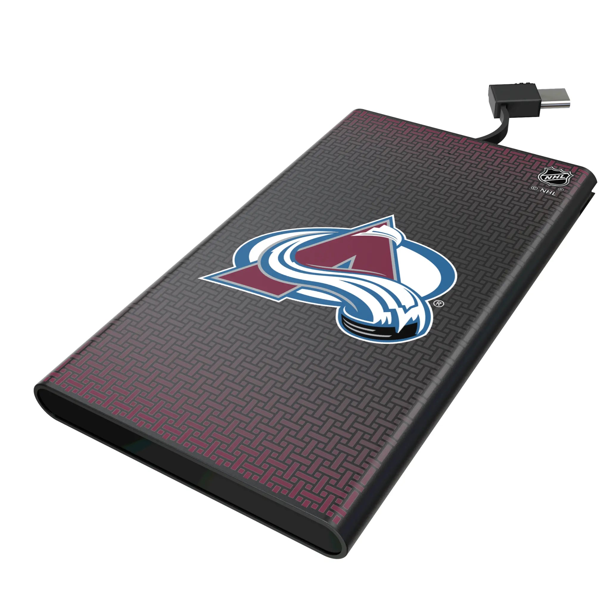 Colorado Avalanche Linen 5000mAh Flat Power Bank