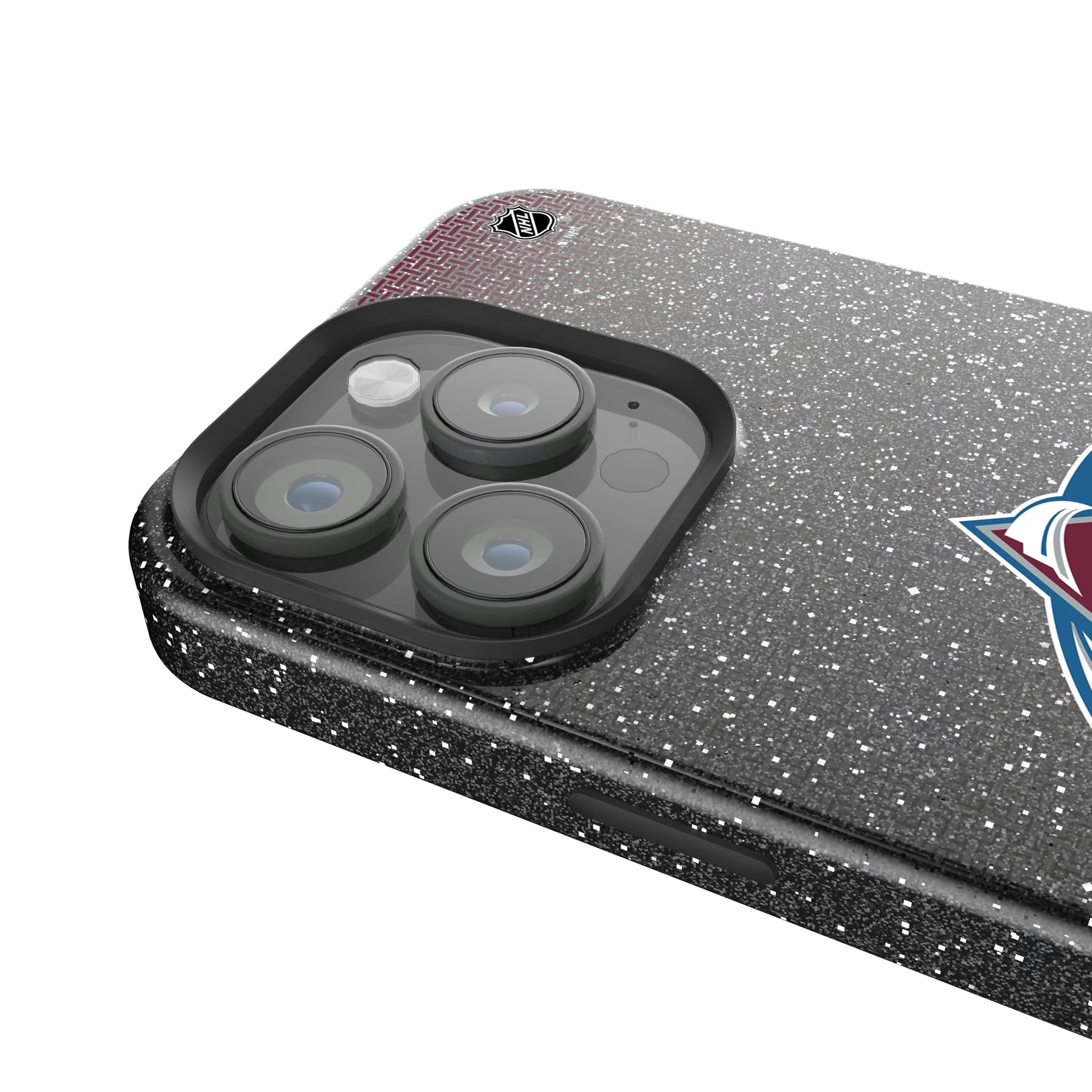 Colorado Avalanche Linen iPhone Bling Phone Case for Apple iPhone - Detail