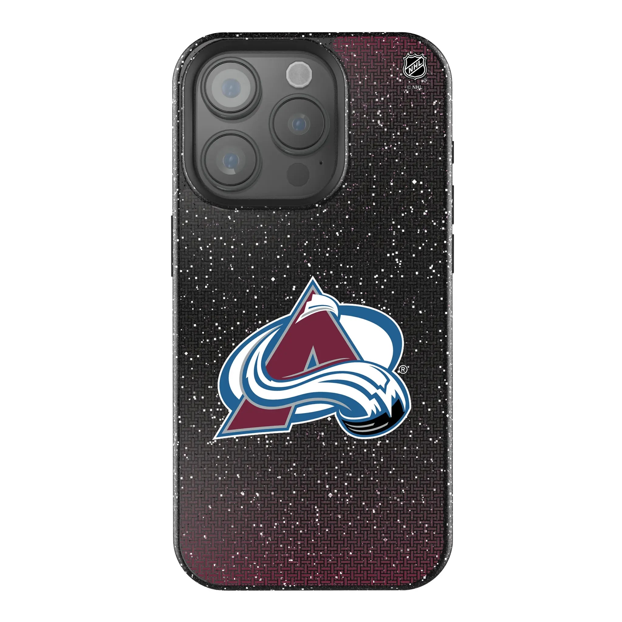 Colorado Avalanche Linen iPhone Bling Phone Case for Apple iPhone