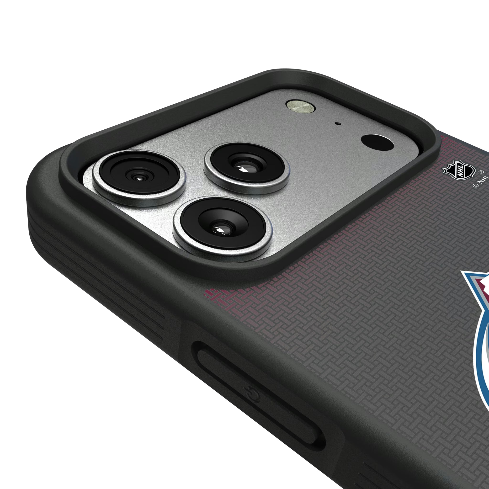 Colorado Avalanche Linen iPhone Bump Phone Case for Apple iPhone - Detail#Device_iPhone 17 Pro Max