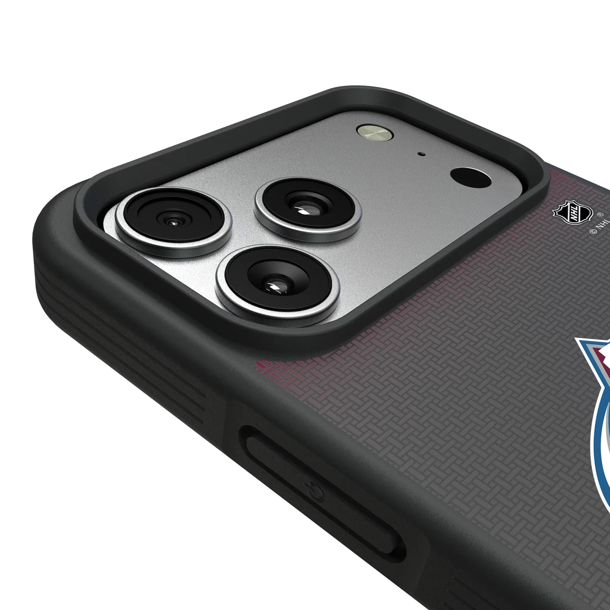 Colorado Avalanche Linen iPhone Bump Phone Case for Apple iPhone - Detail#Device_iPhone 17 Pro Max