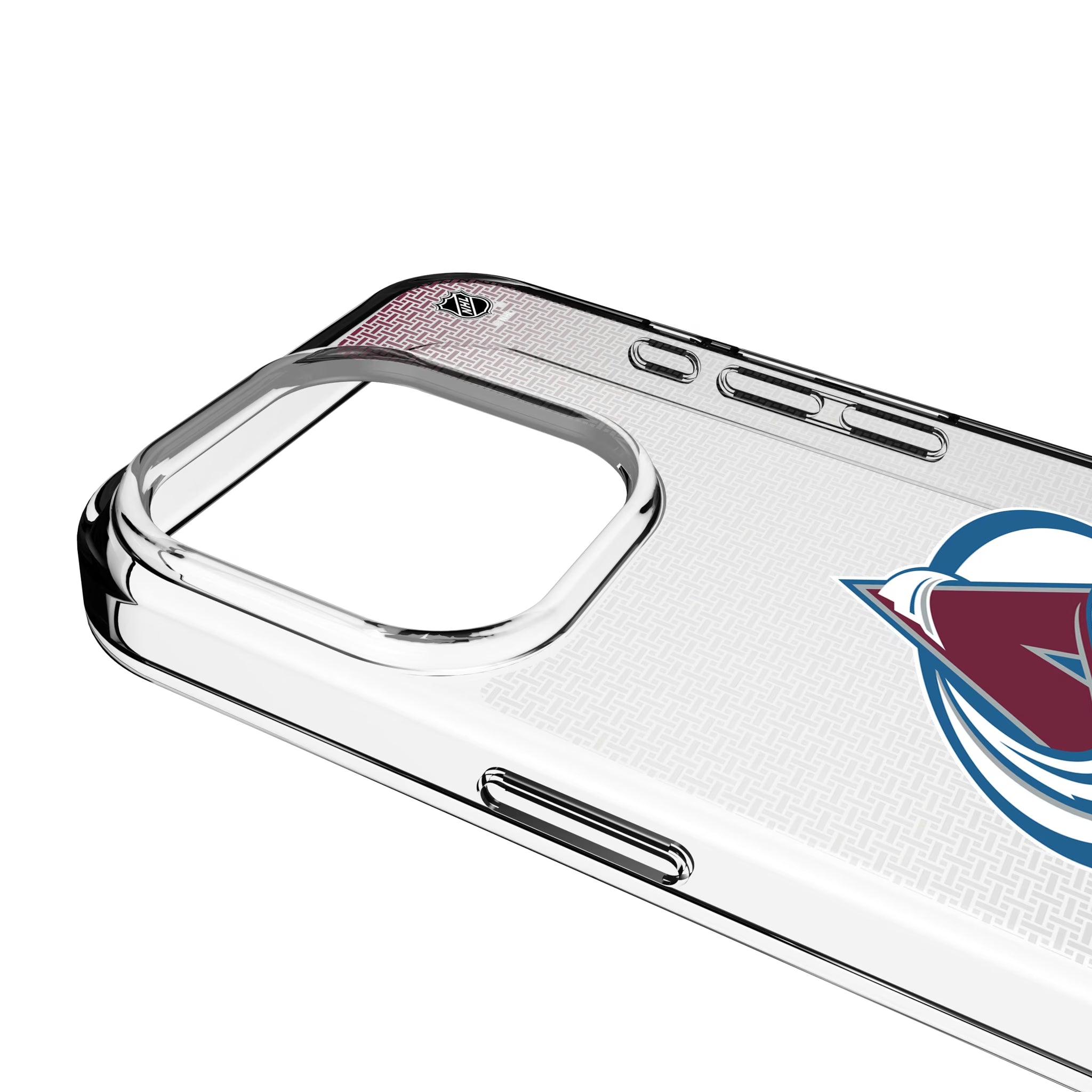 Colorado Avalanche Linen iPhone Clear Phone Case for Apple iPhone - Detail