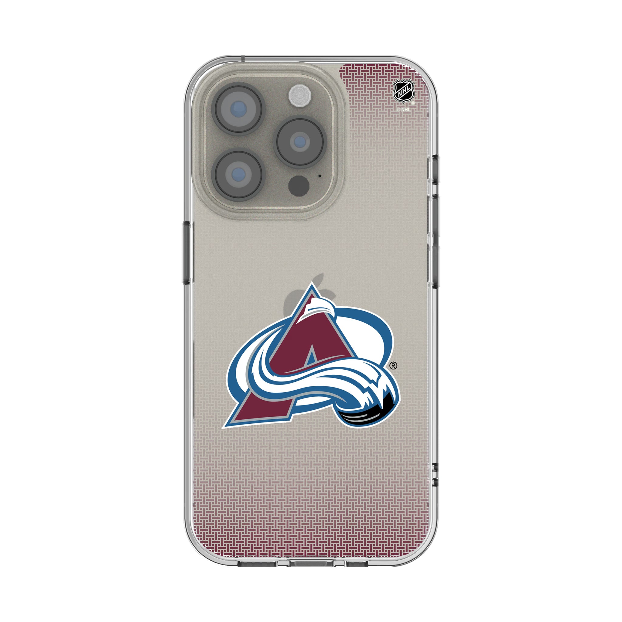Colorado Avalanche Linen iPhone Clear Phone Case for Apple iPhone