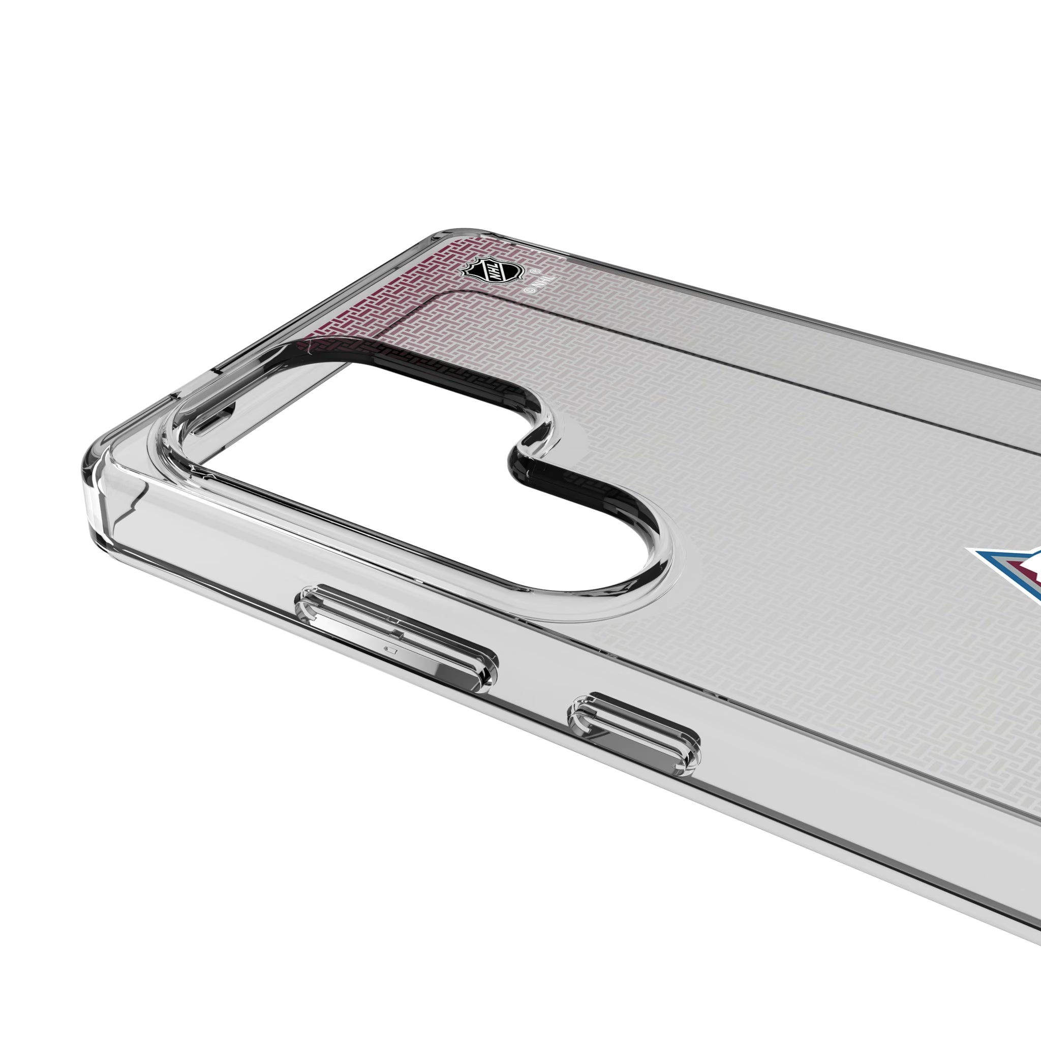 Colorado Avalanche Linen Galaxy Clear Phone Case for Samsung Galaxy - Detail