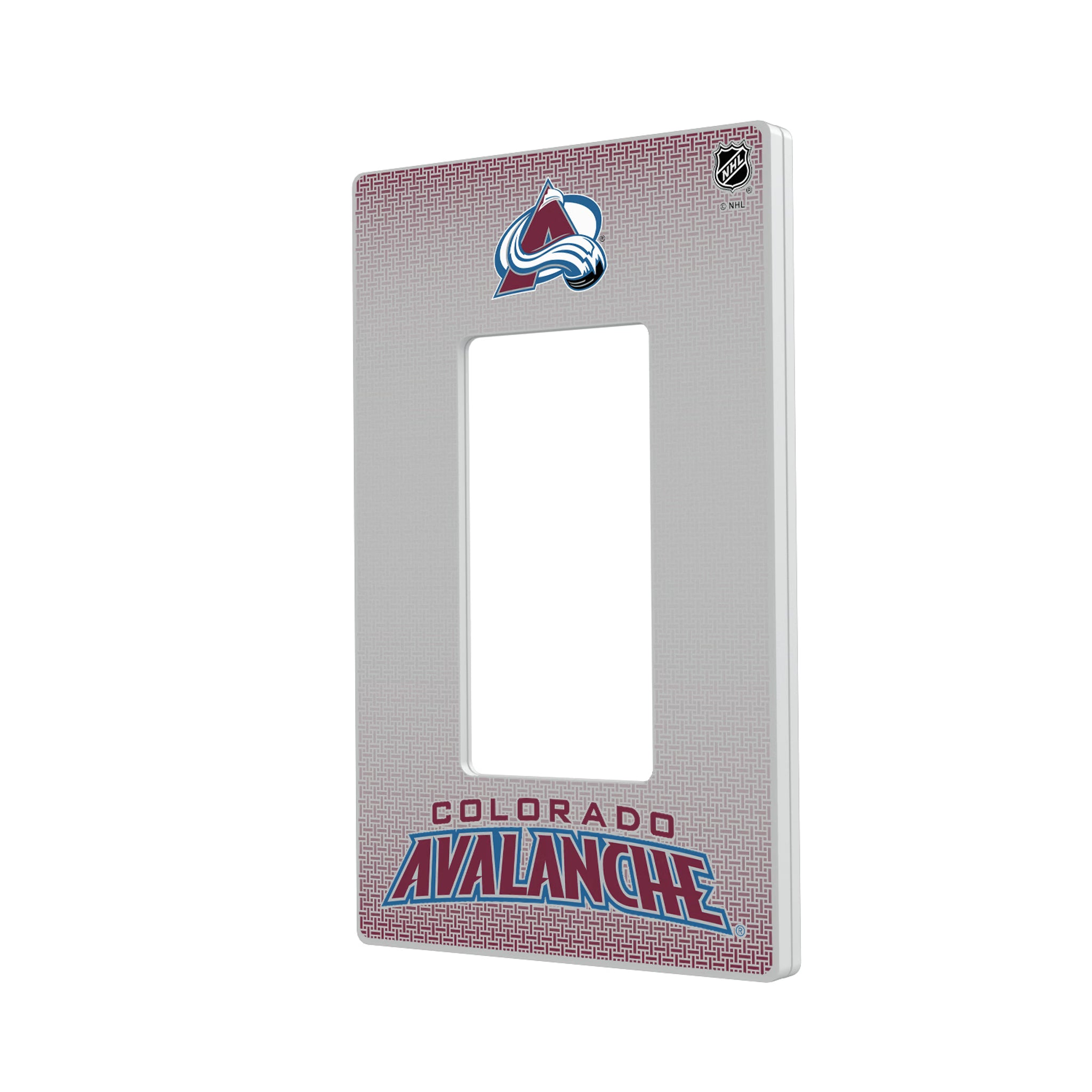Colorado Avalanche Linen Hidden-Screw Light Switch Plate#Style_Single Rocker