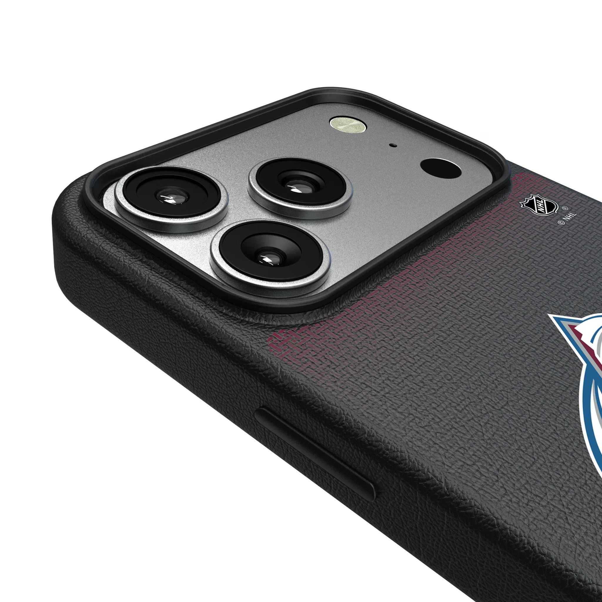 Colorado Avalanche Linen iPhone MagSafe Compatible Phone Case for Apple iPhone - Detail#Device_iPhone 17 Pro