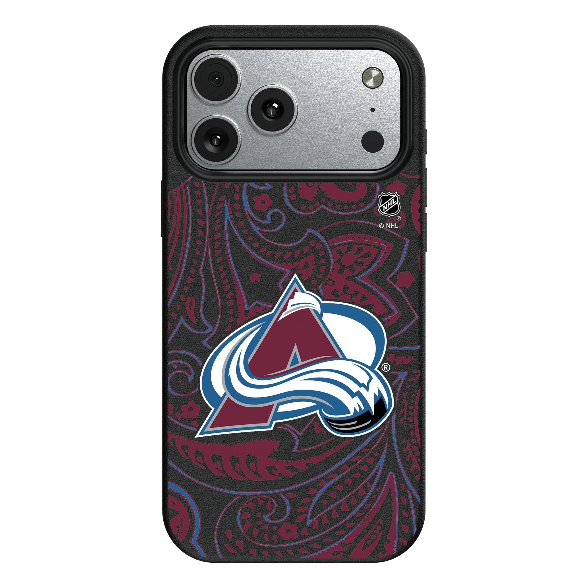 Colorado Avalanche Paisley iPhone MagSafe Compatible Phone Case for Apple iPhone#Device_iPhone 17 Pro Max