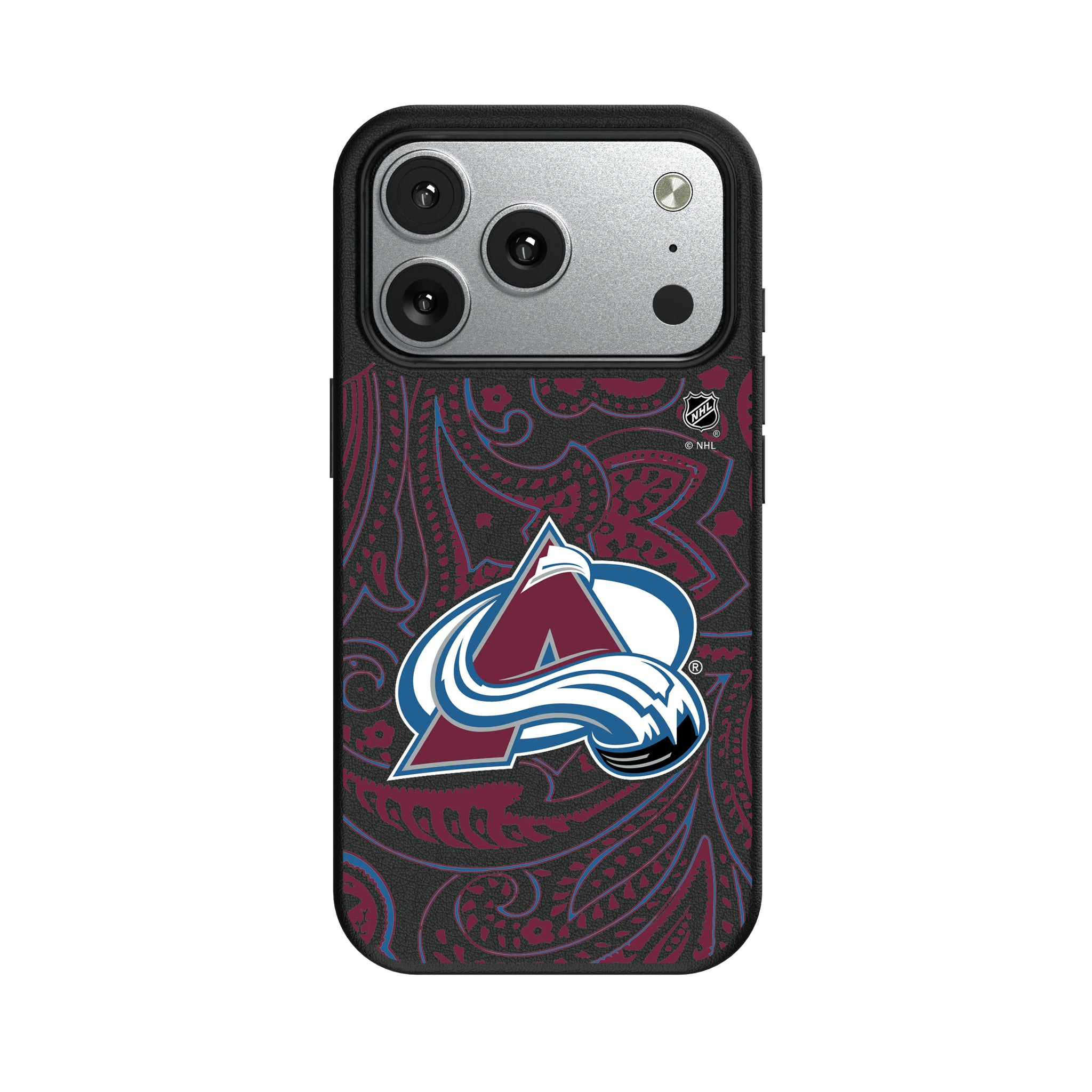 Colorado Avalanche Paisley iPhone MagSafe Compatible Phone Case for Apple iPhone#Device_iPhone 17 Pro