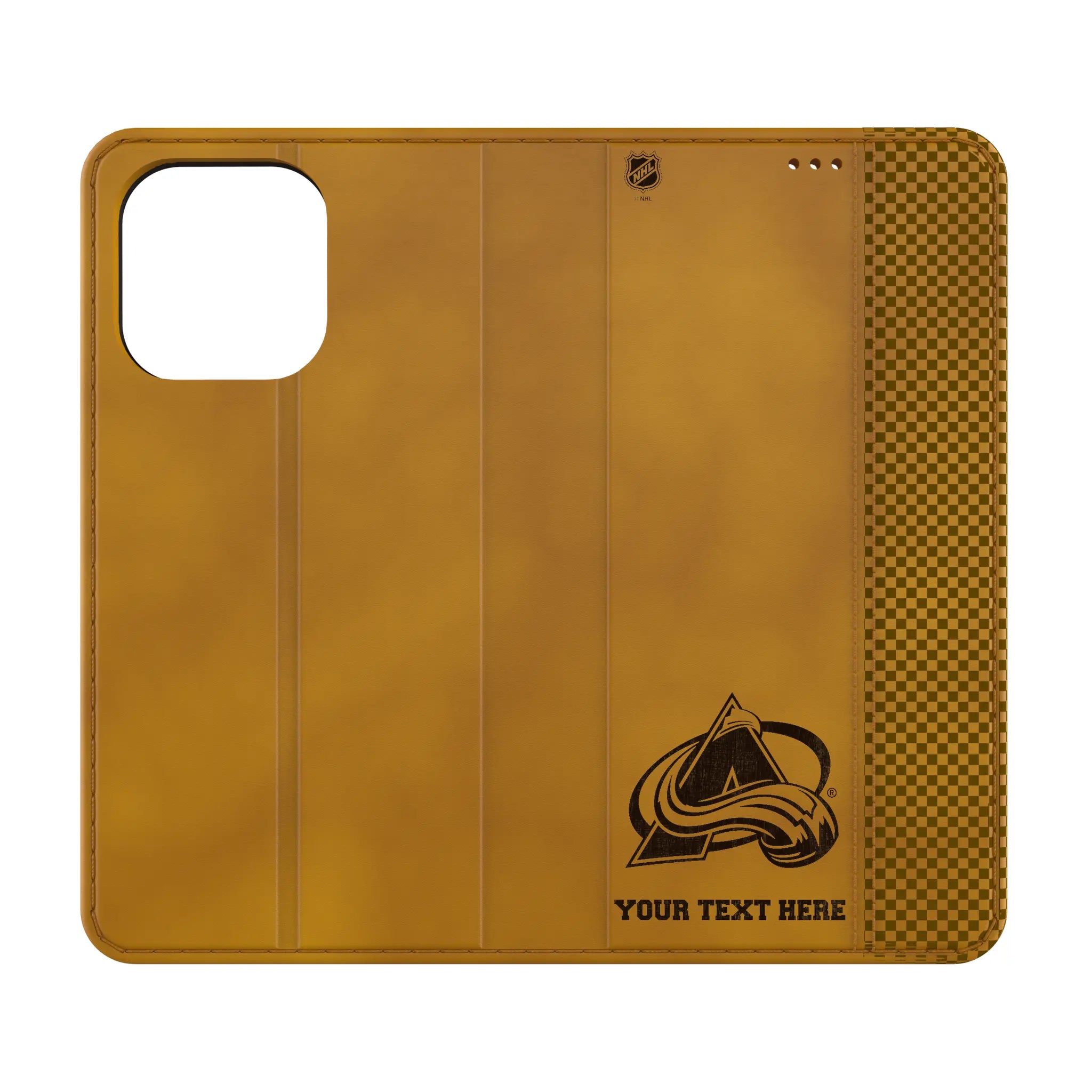 Colorado Avalanche Personalized Burn iPhone Folio Phone Case for Apple iPhone