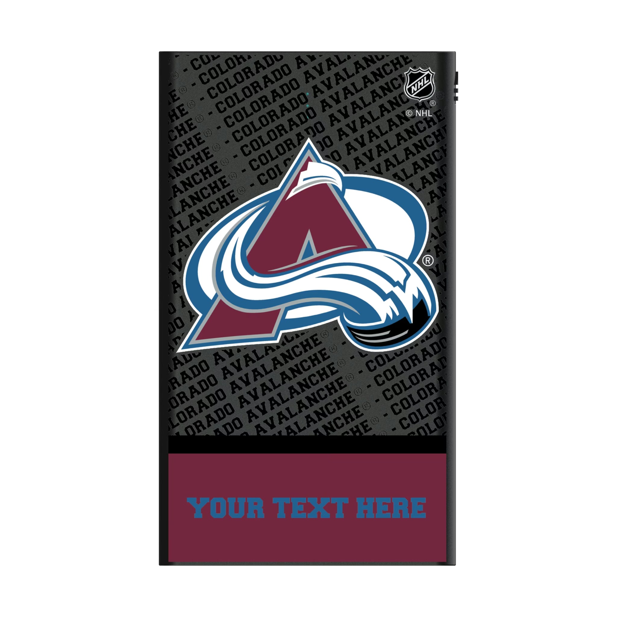 Colorado Avalanche Personalized EndZone Plus 5000mAh Flat Powerbank