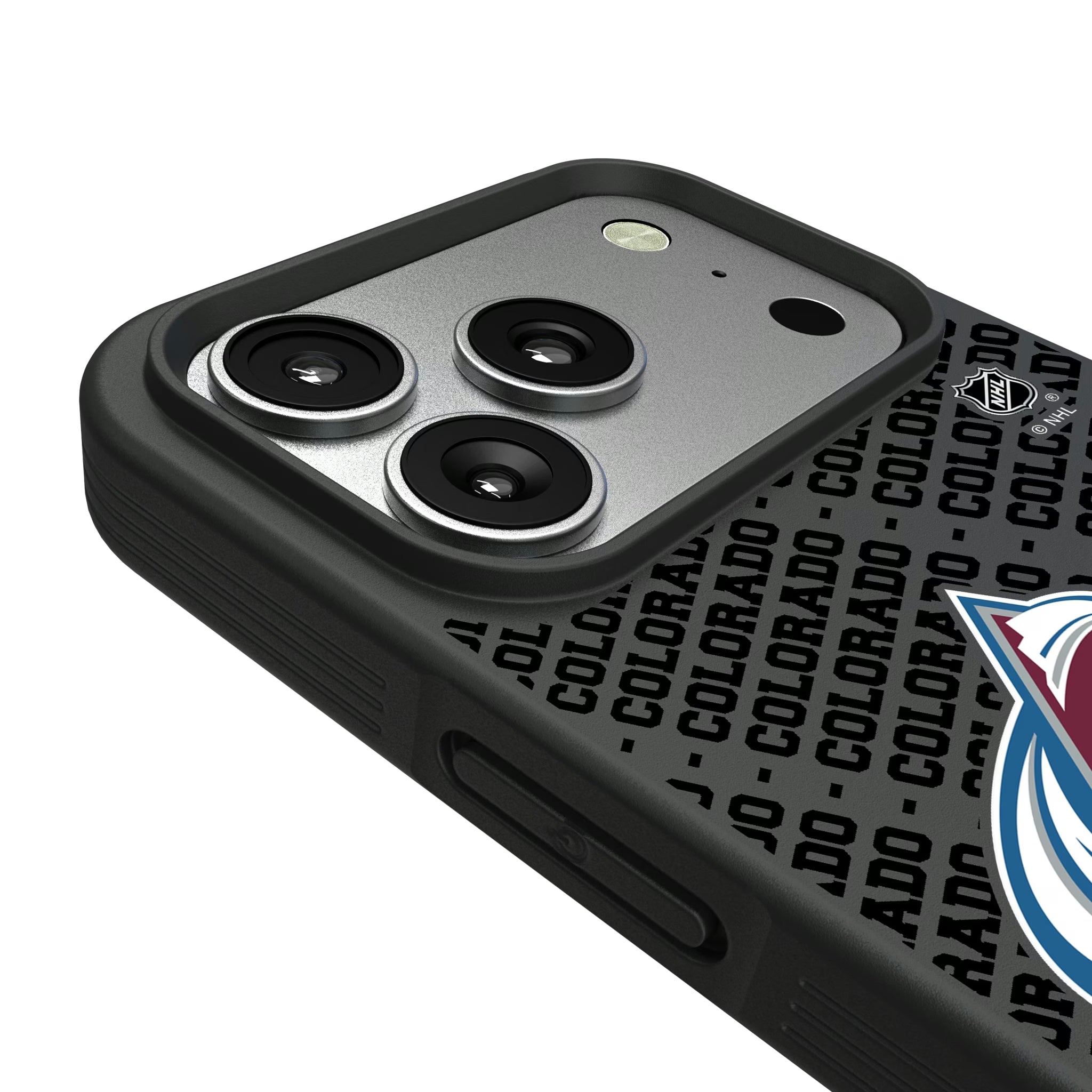 Colorado Avalanche Personalized EndZone Plus iPhone Bump Phone Case for Apple iPhone - Detail#Device_iPhone 17 Pro