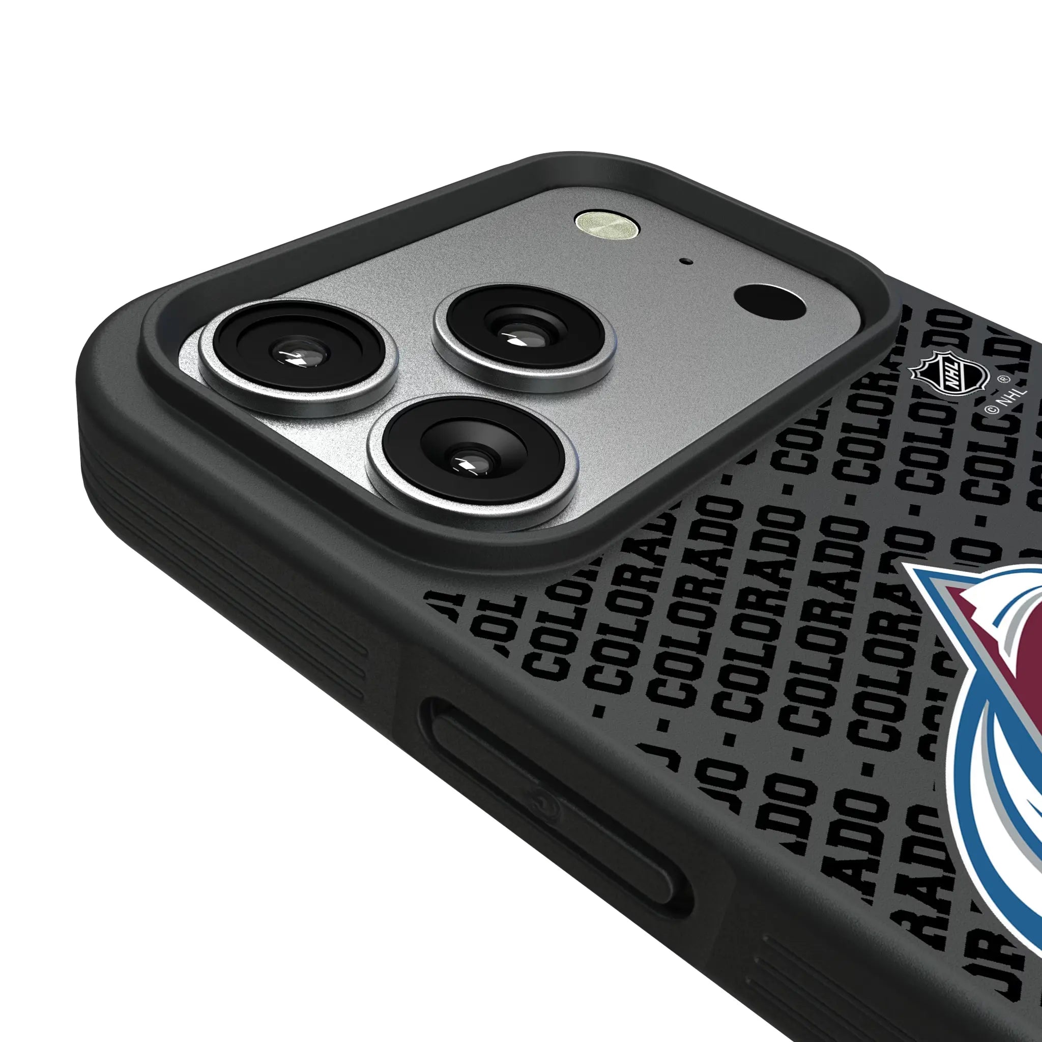 Colorado Avalanche Personalized EndZone Plus iPhone Bump Phone Case for Apple iPhone - Detail#Device_iPhone 17 Pro