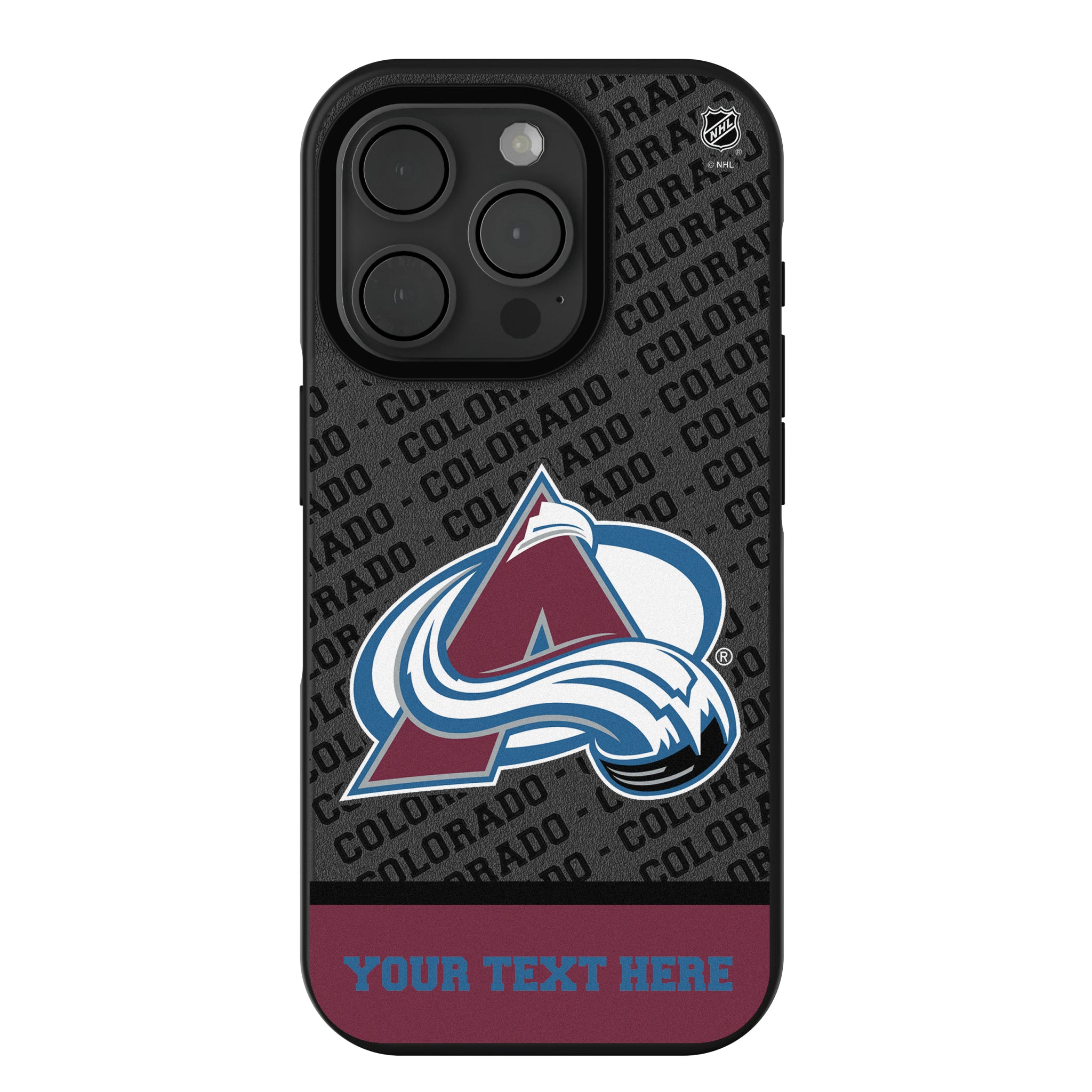 Colorado Avalanche Personalized EndZone Plus iPhone Bump Phone Case for Apple iPhone