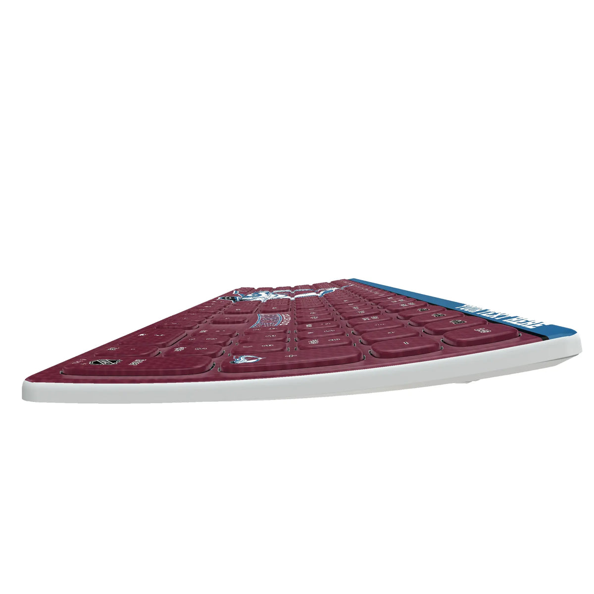 Colorado Avalanche Personalized Endzone Solid KKB605 Curved Wireless Keyboard