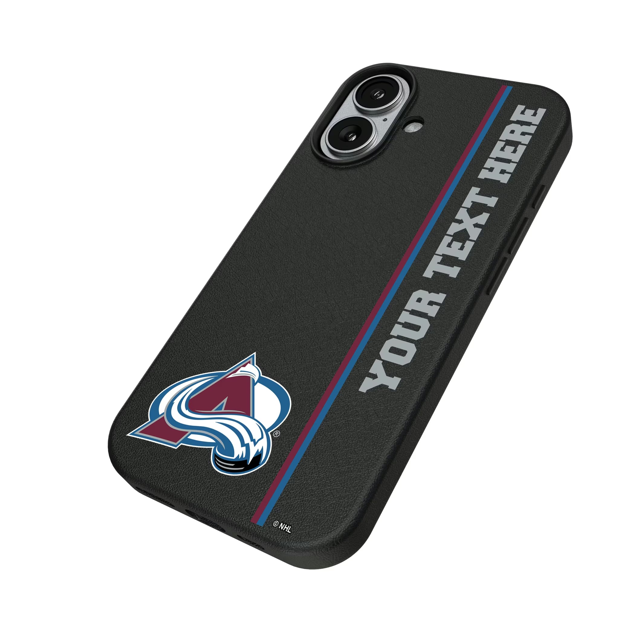 Colorado Avalanche Personalized Sidebard iPhone MagSafe Compatible Phone Case for Apple iPhone - Isometric View#Device_iPhone 17