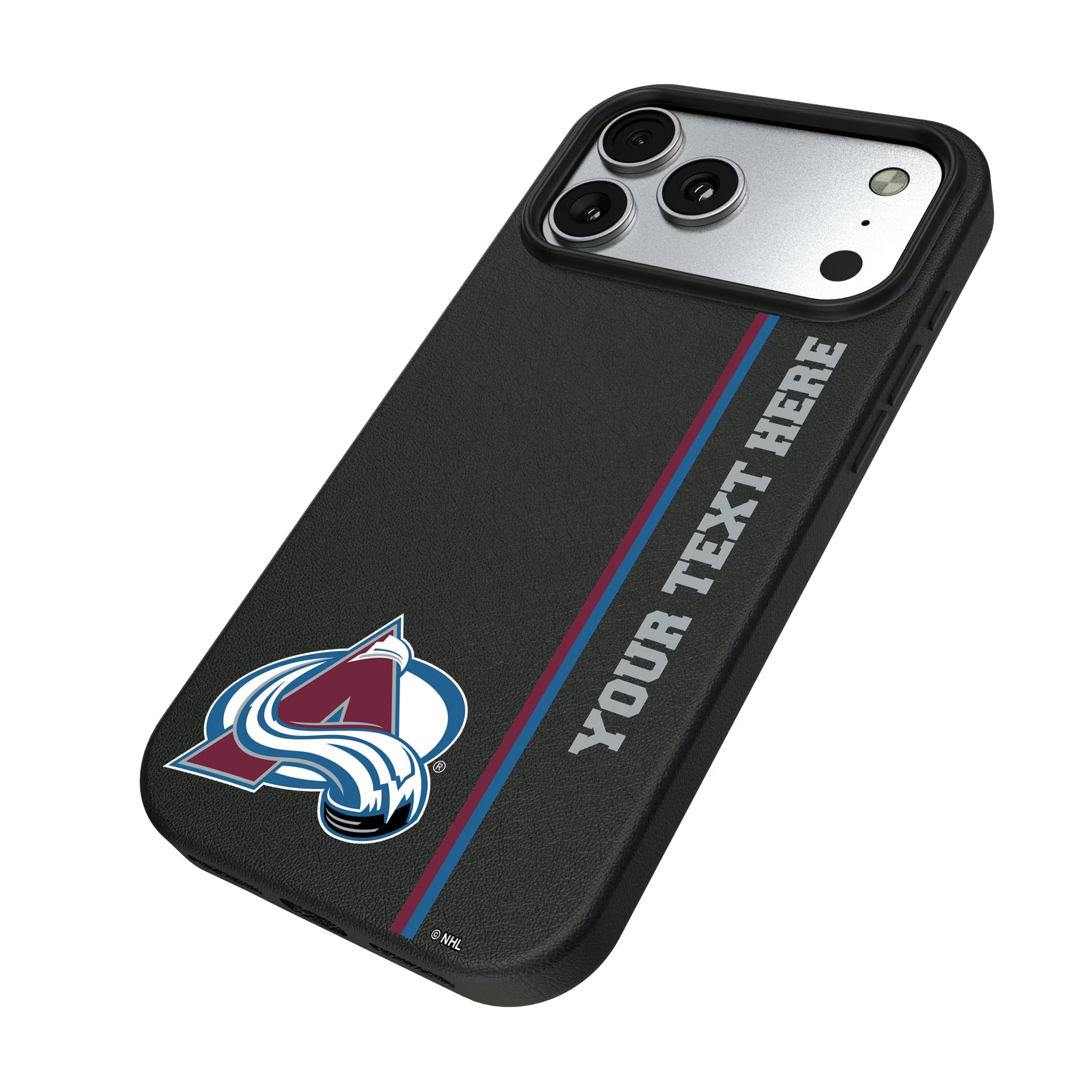 Colorado Avalanche Personalized Sidebard iPhone MagSafe Compatible Phone Case for Apple iPhone - Isometric View#Device_iPhone 17 Pro Max