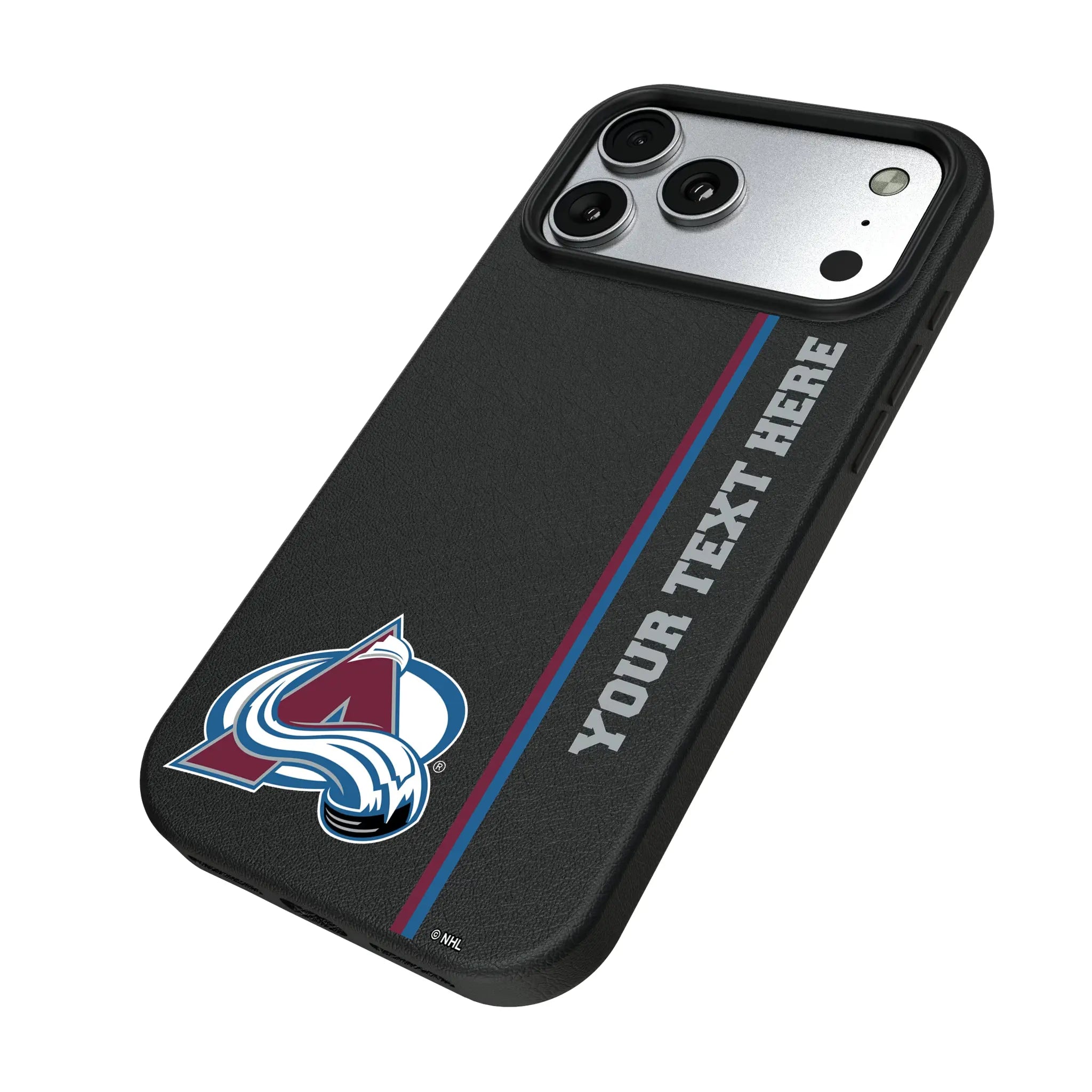 Colorado Avalanche Personalized Sidebard iPhone MagSafe Compatible Phone Case for Apple iPhone - Isometric View#Device_iPhone 17 Pro Max