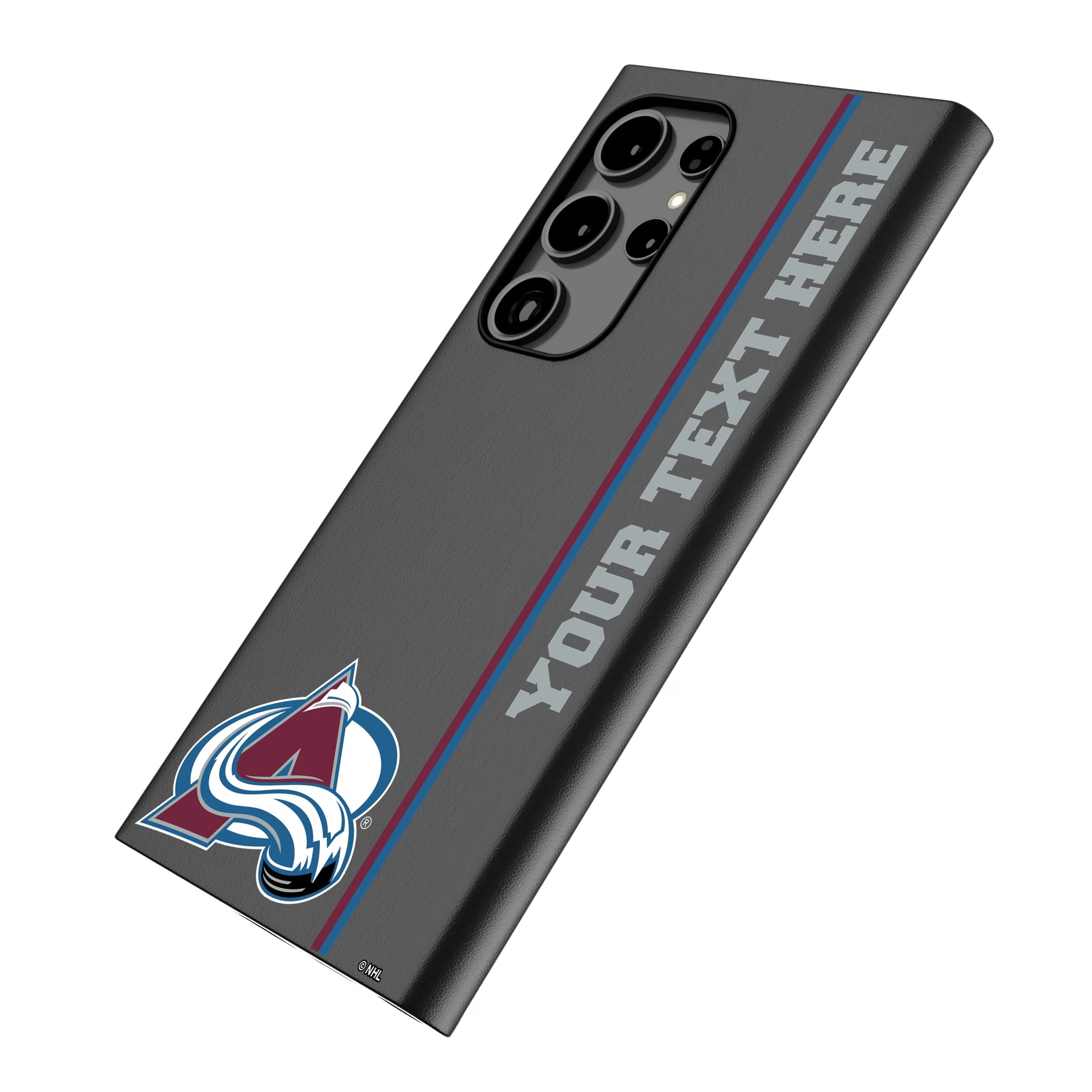 Colorado Avalanche Personalized Sidebard Galaxy MagSafe Compatible Phone Case for Samsung Galaxy - Isometric View
