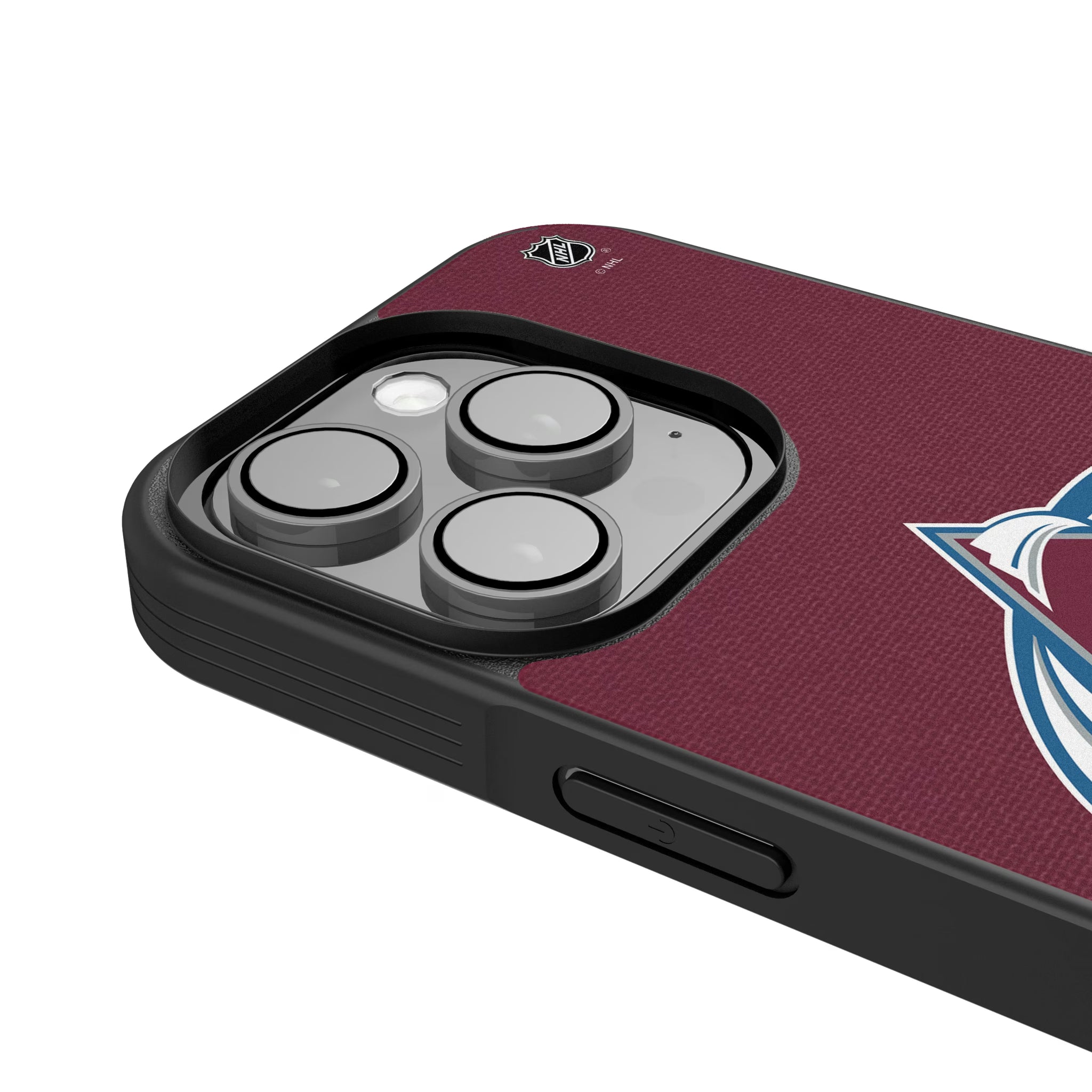 Colorado Avalanche Personalized Stripe iPhone Bump Phone Case for Apple iPhone - Detail