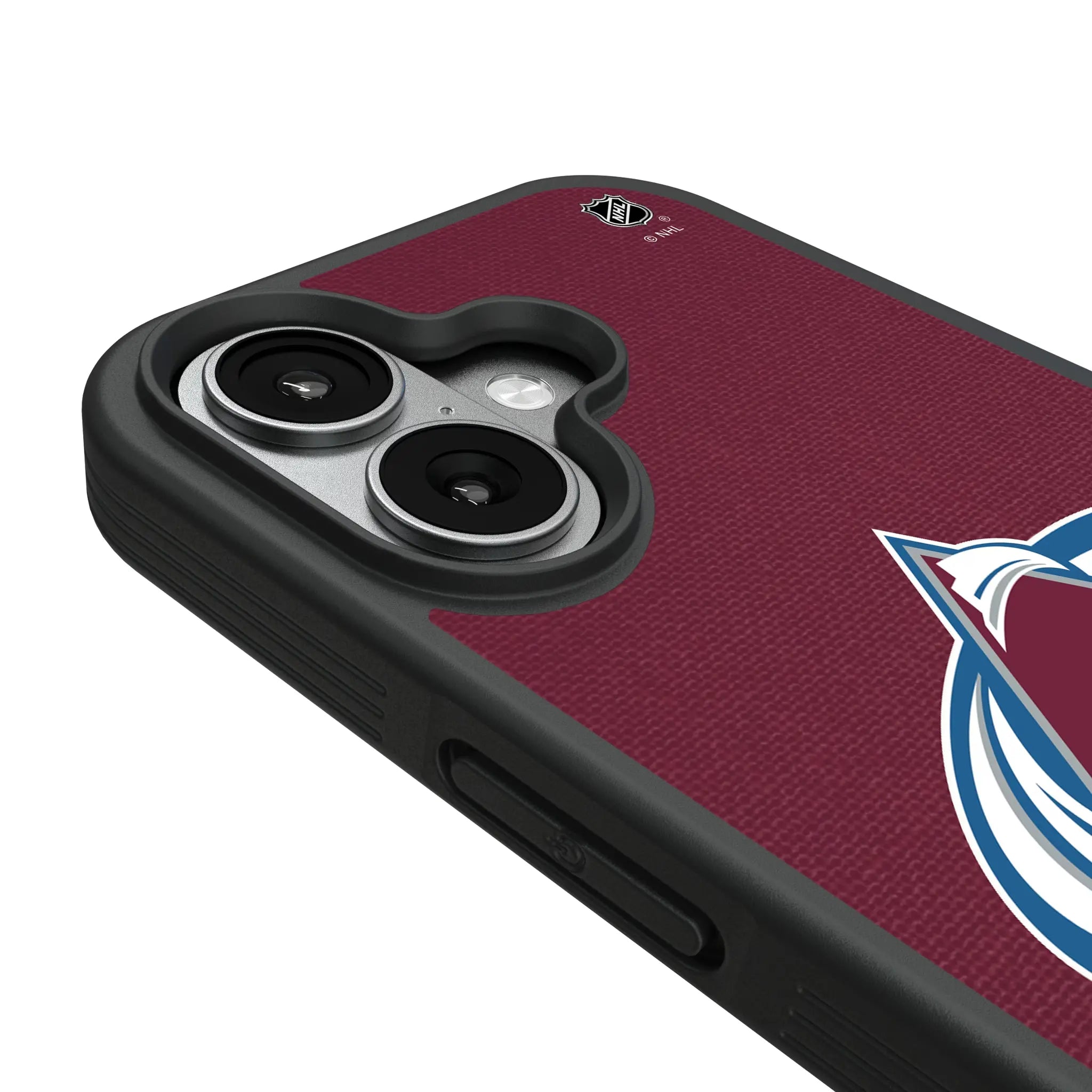 Colorado Avalanche Personalized Stripe iPhone Bump Phone Case for Apple iPhone - Detail#Device_iPhone 17