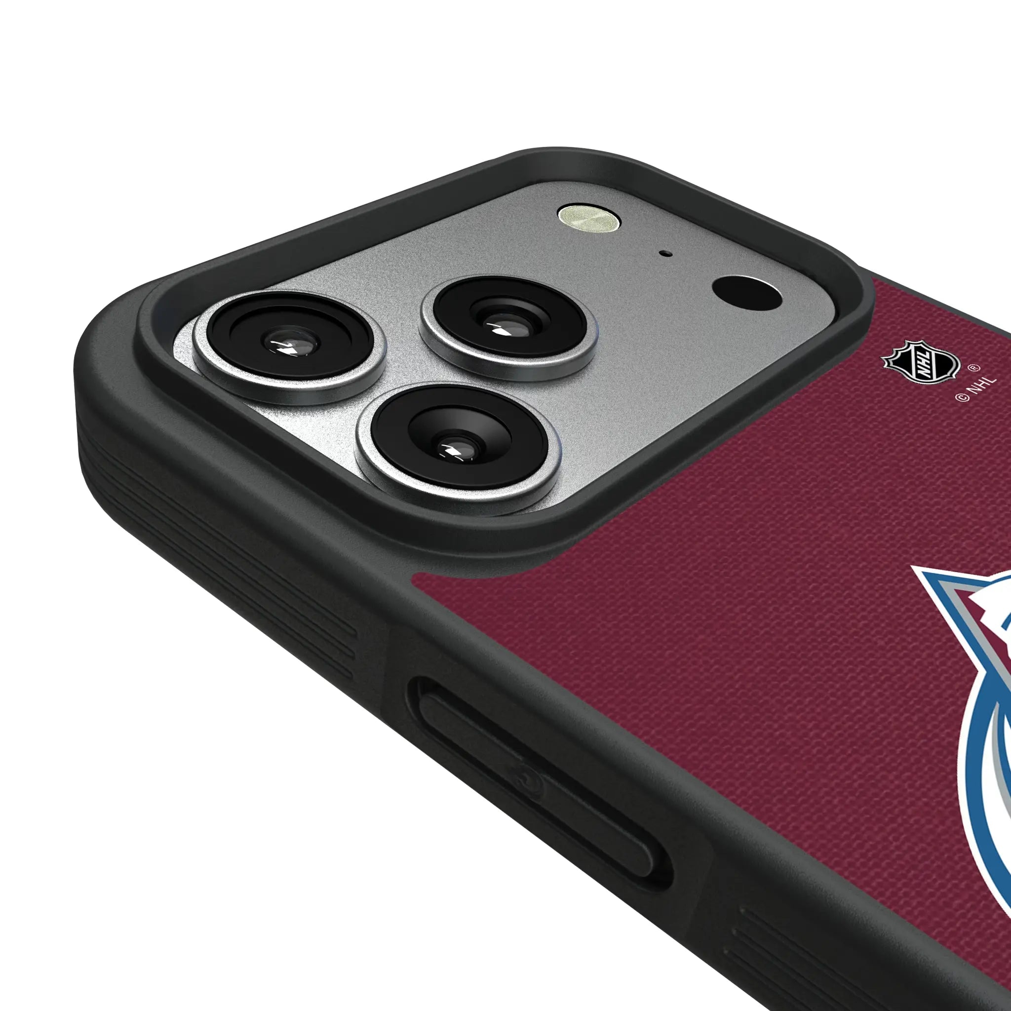 Colorado Avalanche Personalized Stripe iPhone Bump Phone Case for Apple iPhone - Detail#Device_iPhone 17 Pro