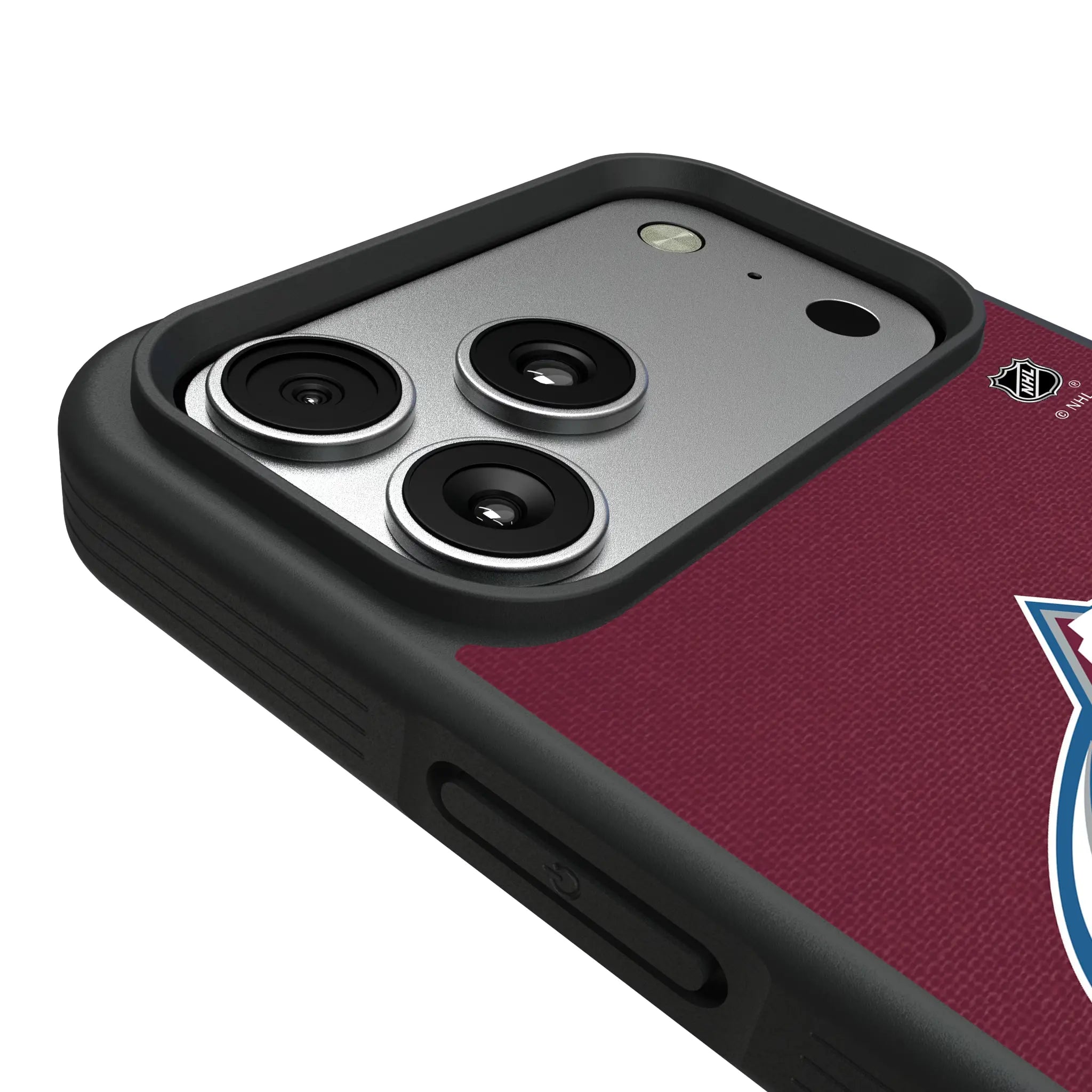 Colorado Avalanche Personalized Stripe iPhone Bump Phone Case for Apple iPhone - Detail#Device_iPhone 17 Pro Max