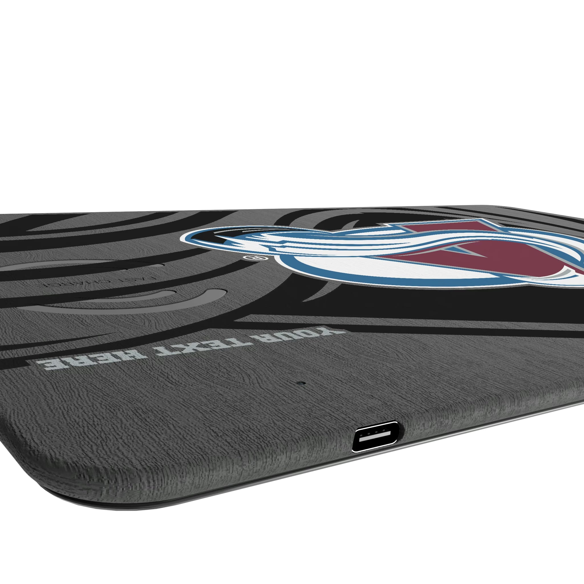 Colorado Avalanche Personalized Tilt 15-Watt Wireless Charger and Mouse Pad