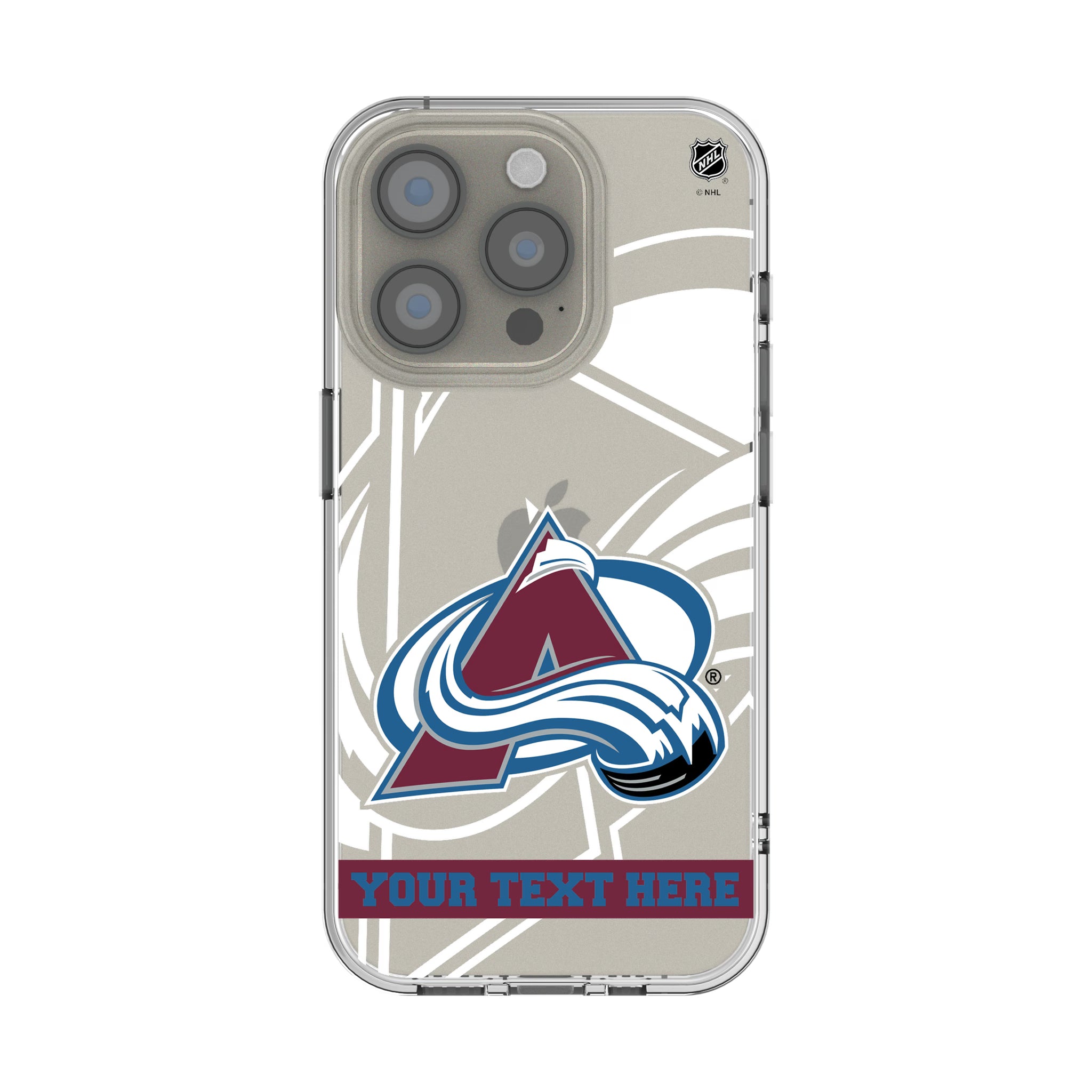Colorado Avalanche Personalized Tilt iPhone Clear Phone Case for Apple iPhone