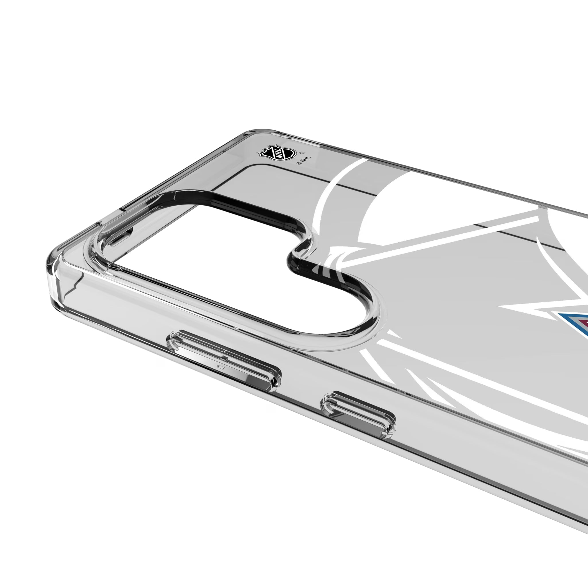 Colorado Avalanche Personalized Tilt Galaxy Clear Phone Case for Samsung Galaxy - Detail