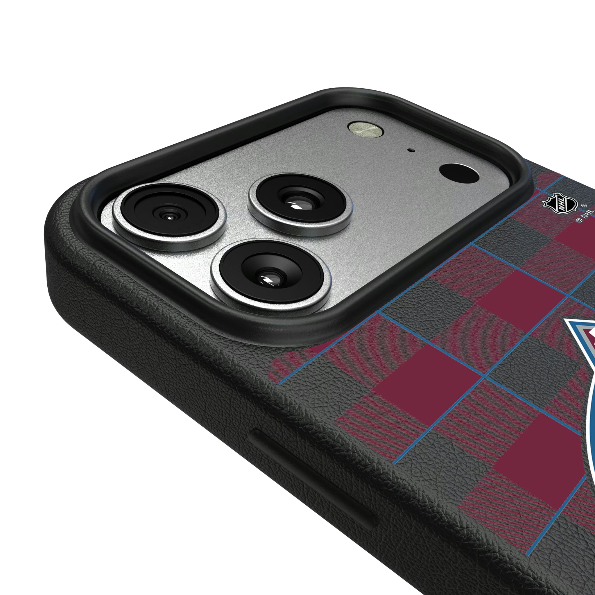 Colorado Avalanche Plaid iPhone MagSafe Compatible Phone Case for Apple iPhone - Detail#Device_iPhone 17 Pro Max
