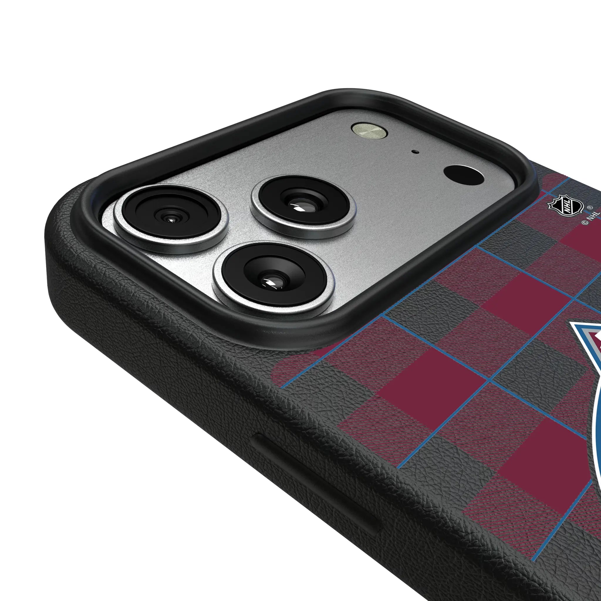 Colorado Avalanche Plaid iPhone MagSafe Compatible Phone Case for Apple iPhone - Detail#Device_iPhone 17 Pro Max