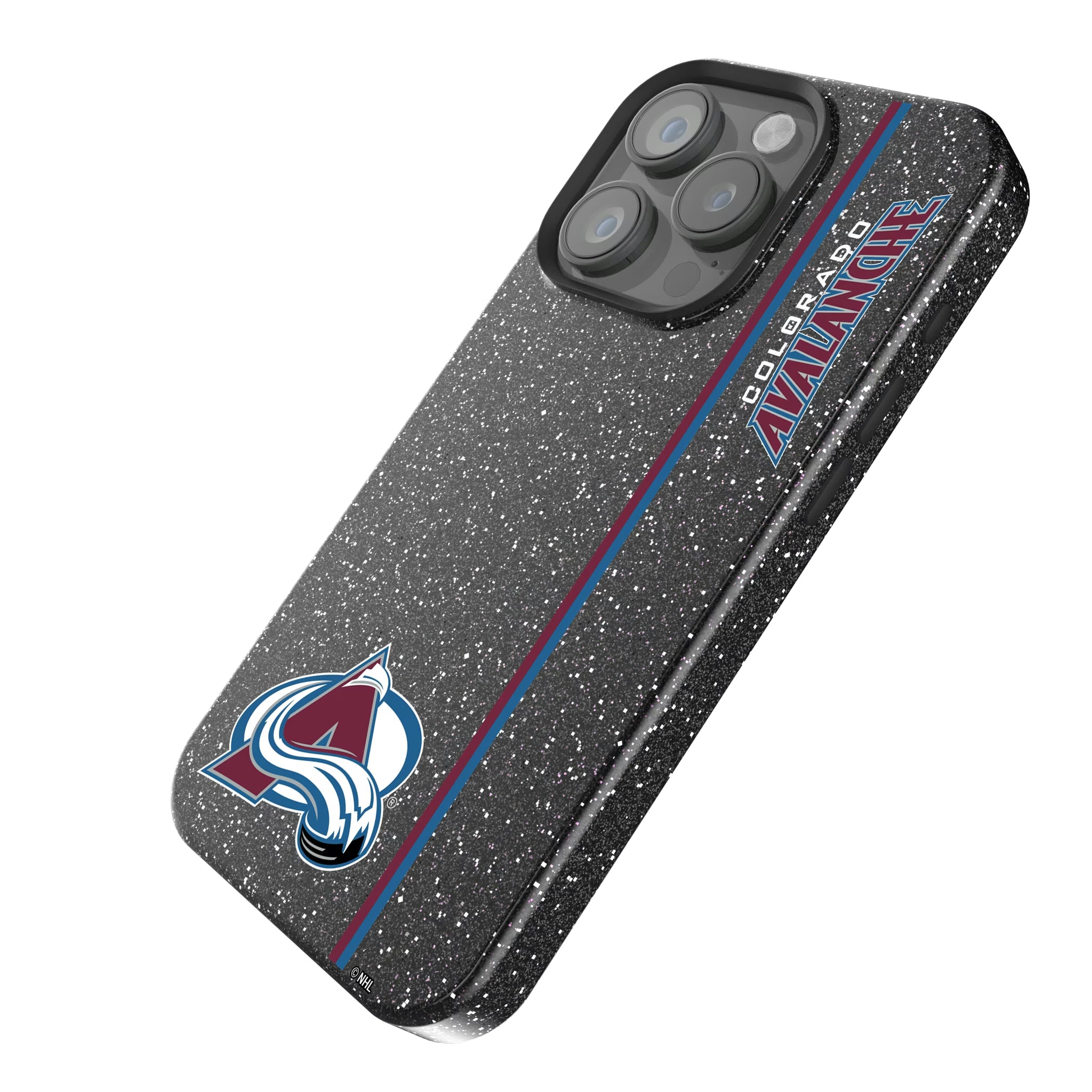 Colorado Avalanche Sidebar iPhone Bling Phone Case for Apple iPhone - Isometric View