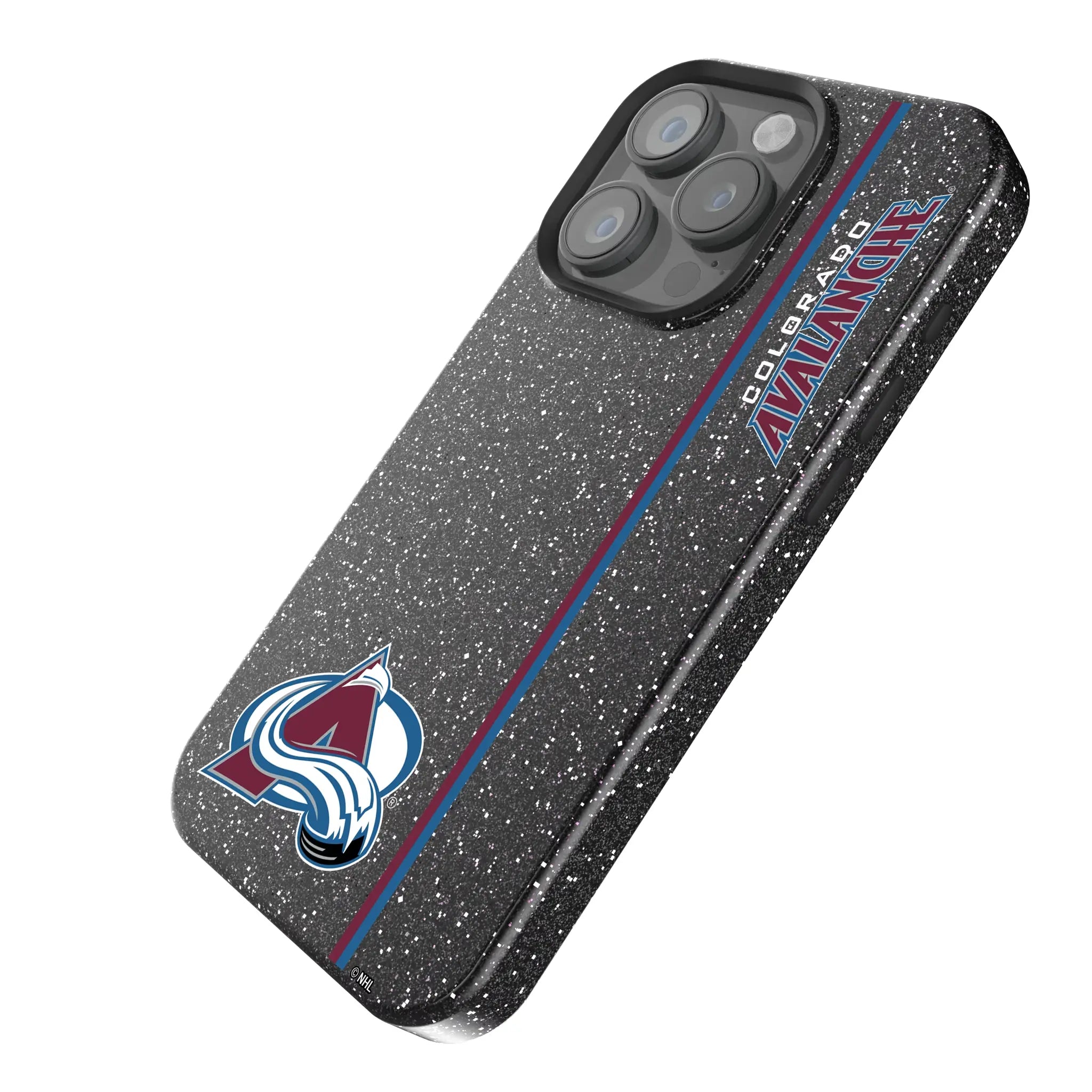 Colorado Avalanche Sidebar iPhone Bling Phone Case for Apple iPhone - Isometric View