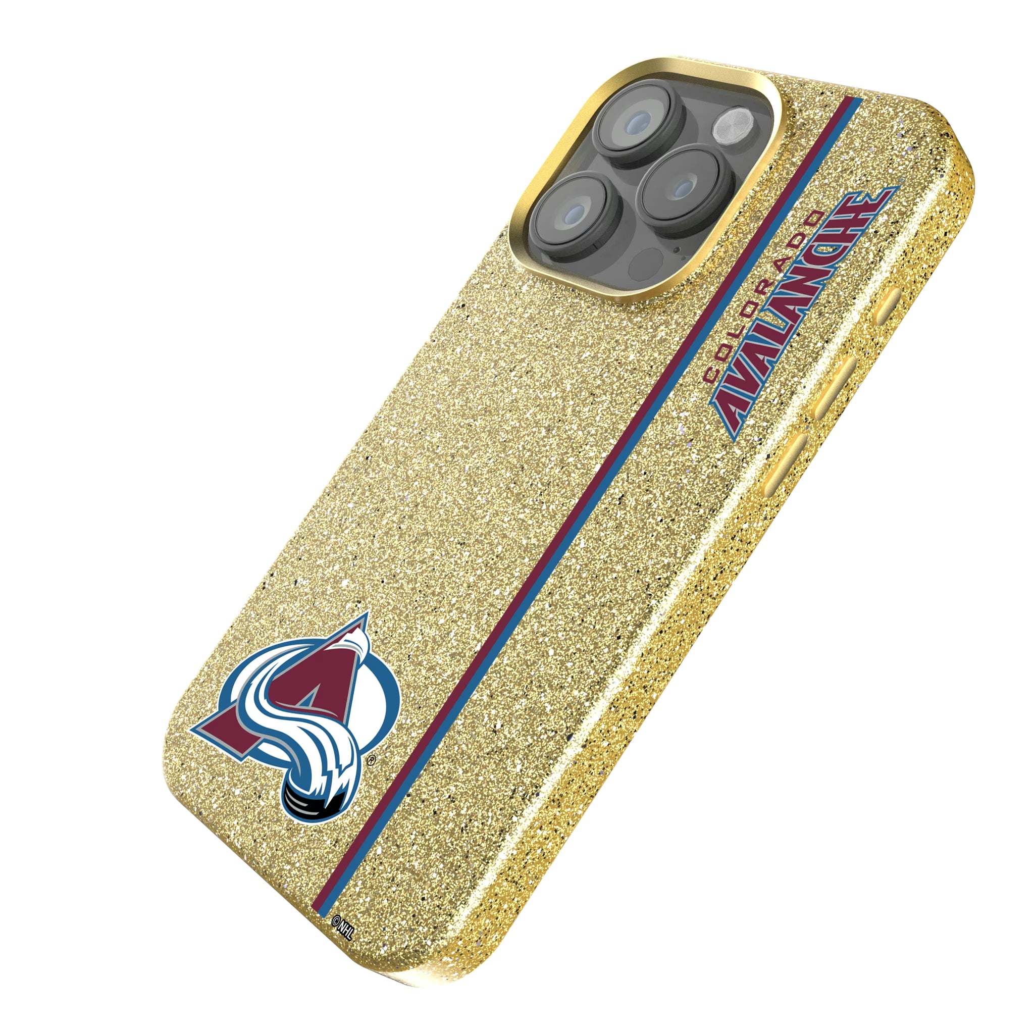 Colorado Avalanche Sidebar iPhone Bling Phone Case for Apple iPhone - Isometric View