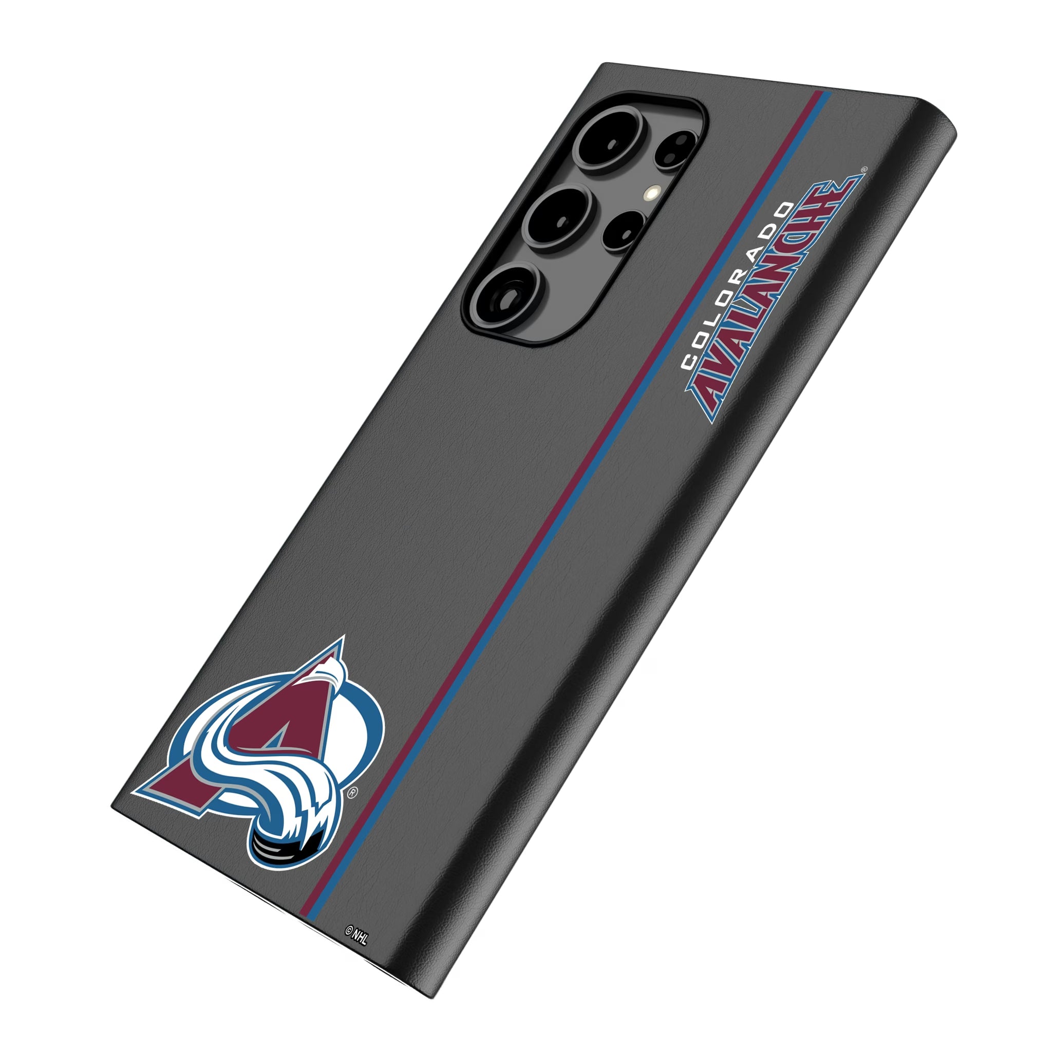 Colorado Avalanche Sidebar Galaxy MagSafe Compatible Phone Case for Samsung Galaxy - Isometric View