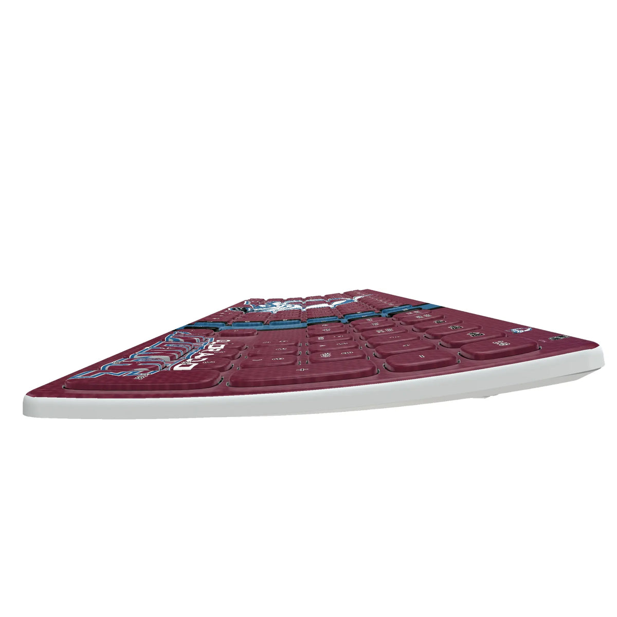 Colorado Avalanche Stripe KKB605 Curved Wireless Keyboard