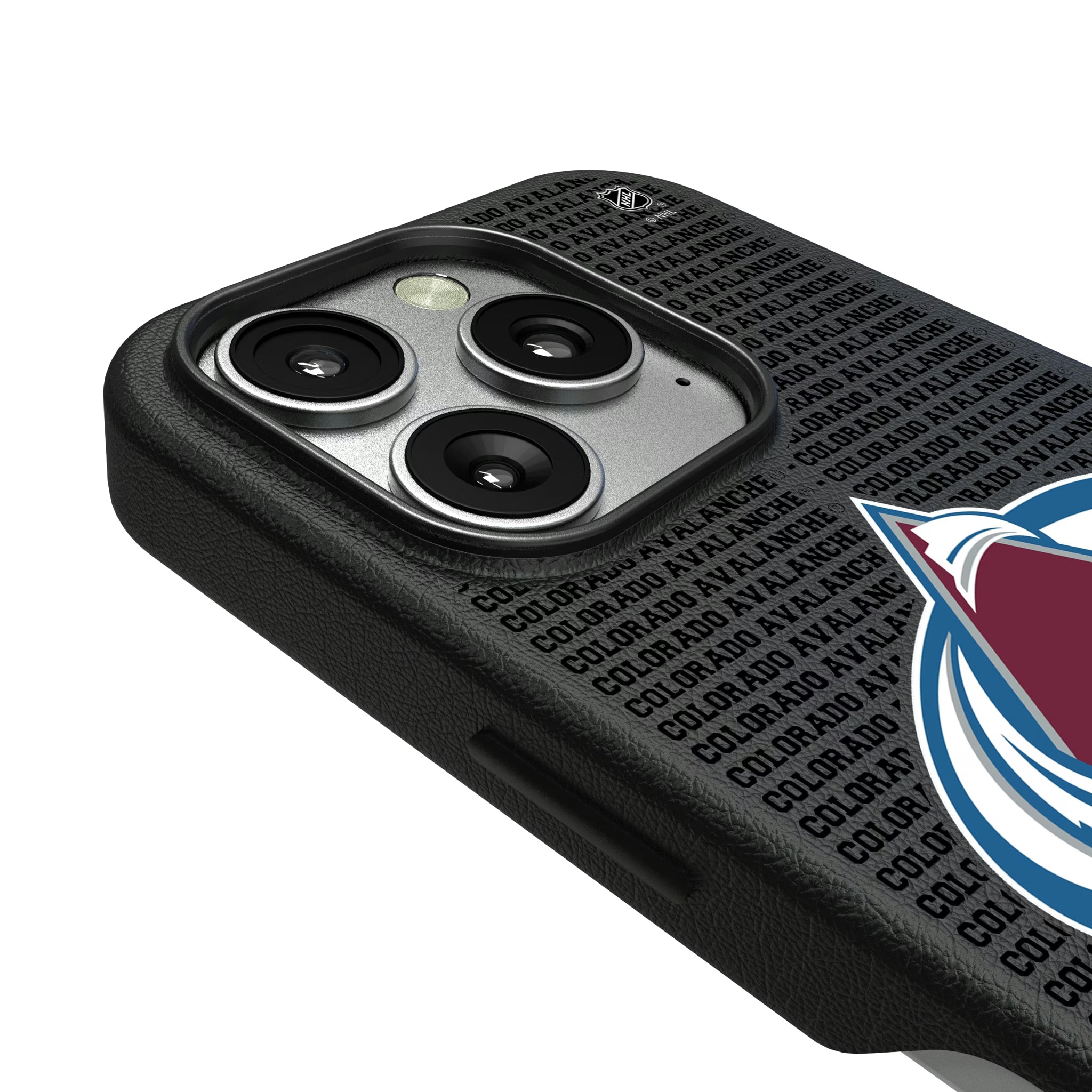 Colorado Avalanche Text Backdrop iPhone MagSafe Compatible Phone Case for Apple iPhone - Detail