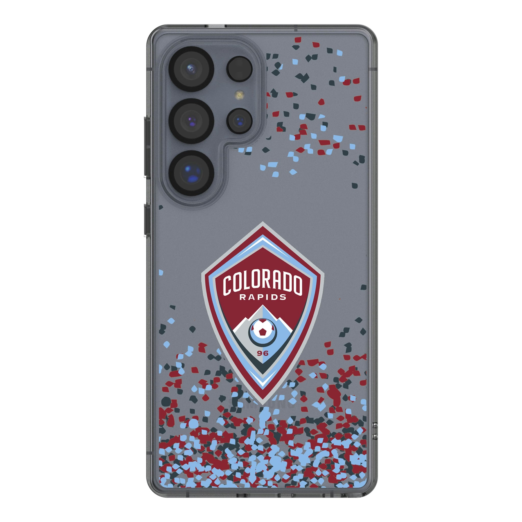 Colorado Rapids Confetti Galaxy Clear Phone Case for Samsung Galaxy