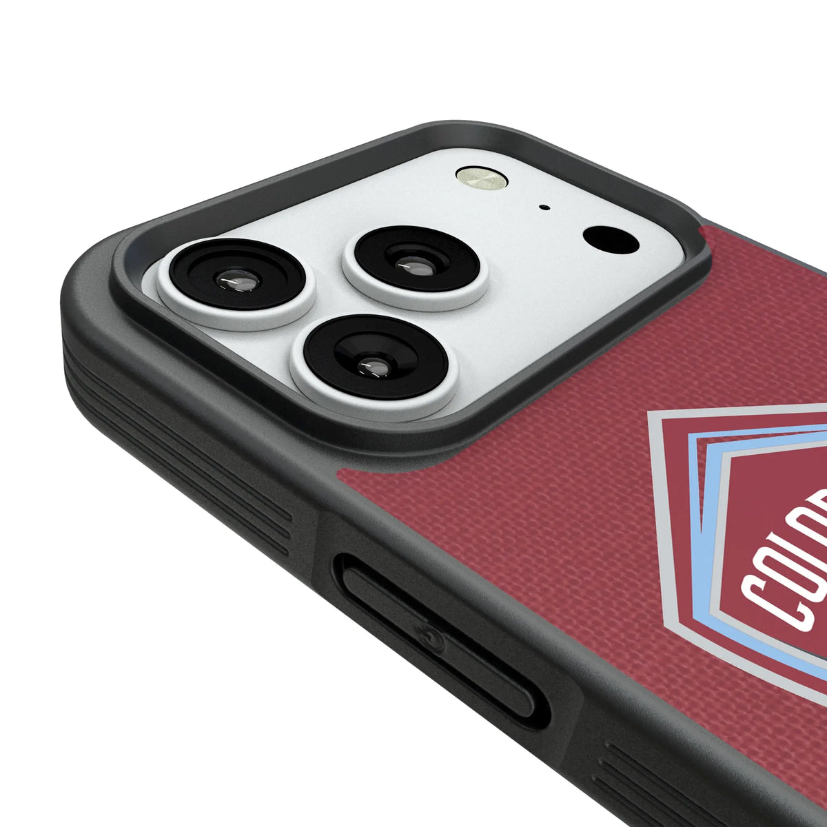 Colorado Rapids Diagonal Stripe iPhone Bump Phone Case for Apple iPhone - Detail#Device_iPhone 18 Pro