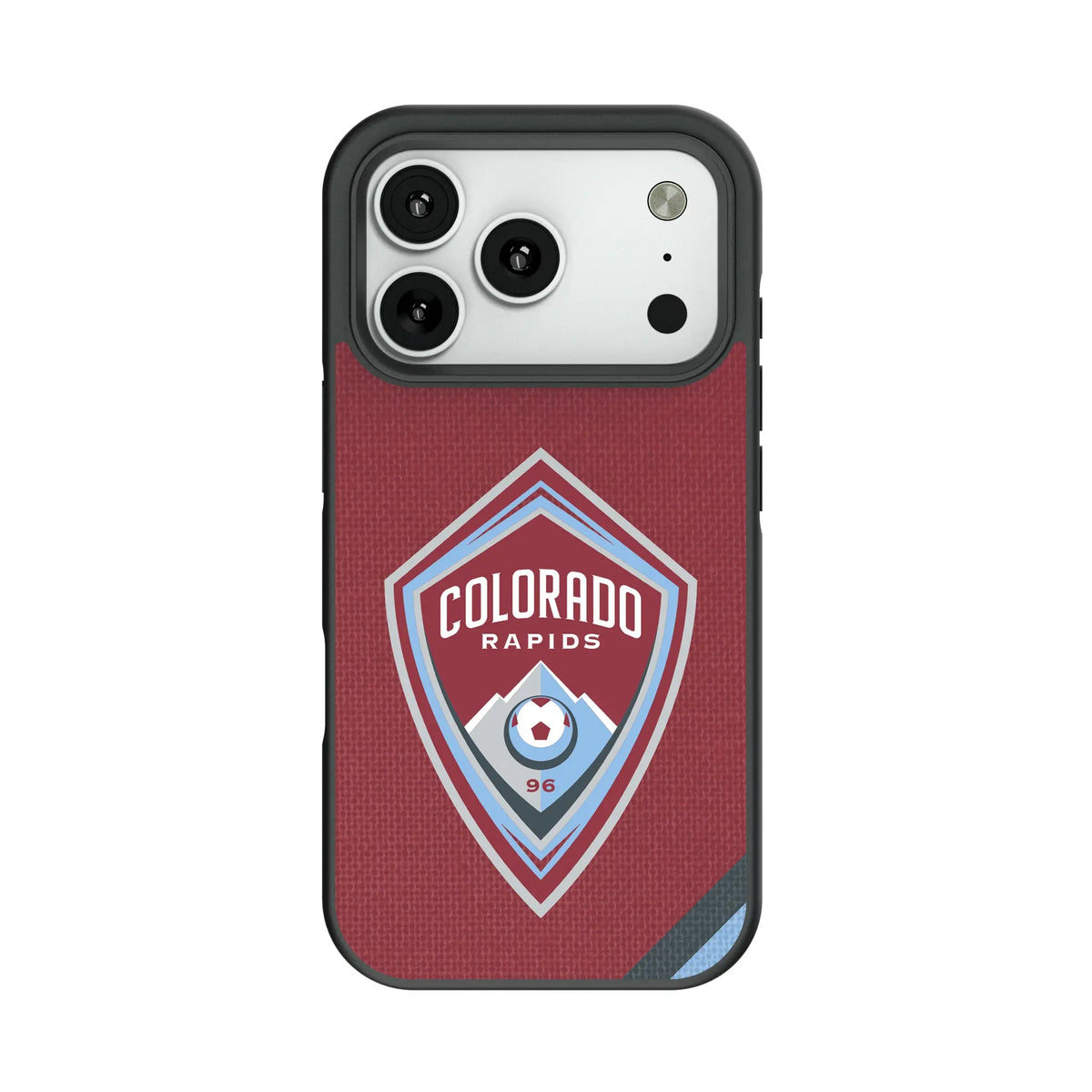 Colorado Rapids Diagonal Stripe Bump Phone Case for Apple iPhone