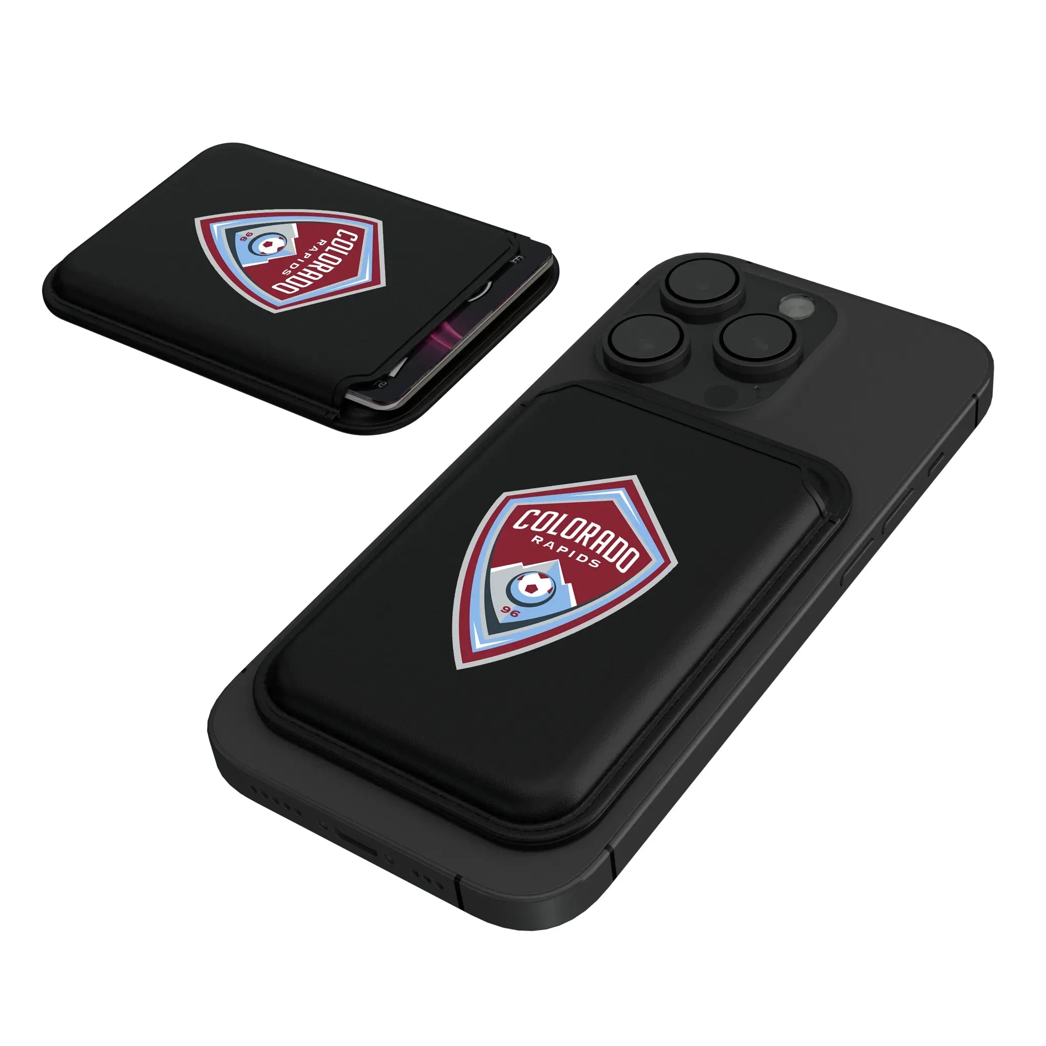 Colorado Rapids Insignia Black Magnetic Credit Card Wallet